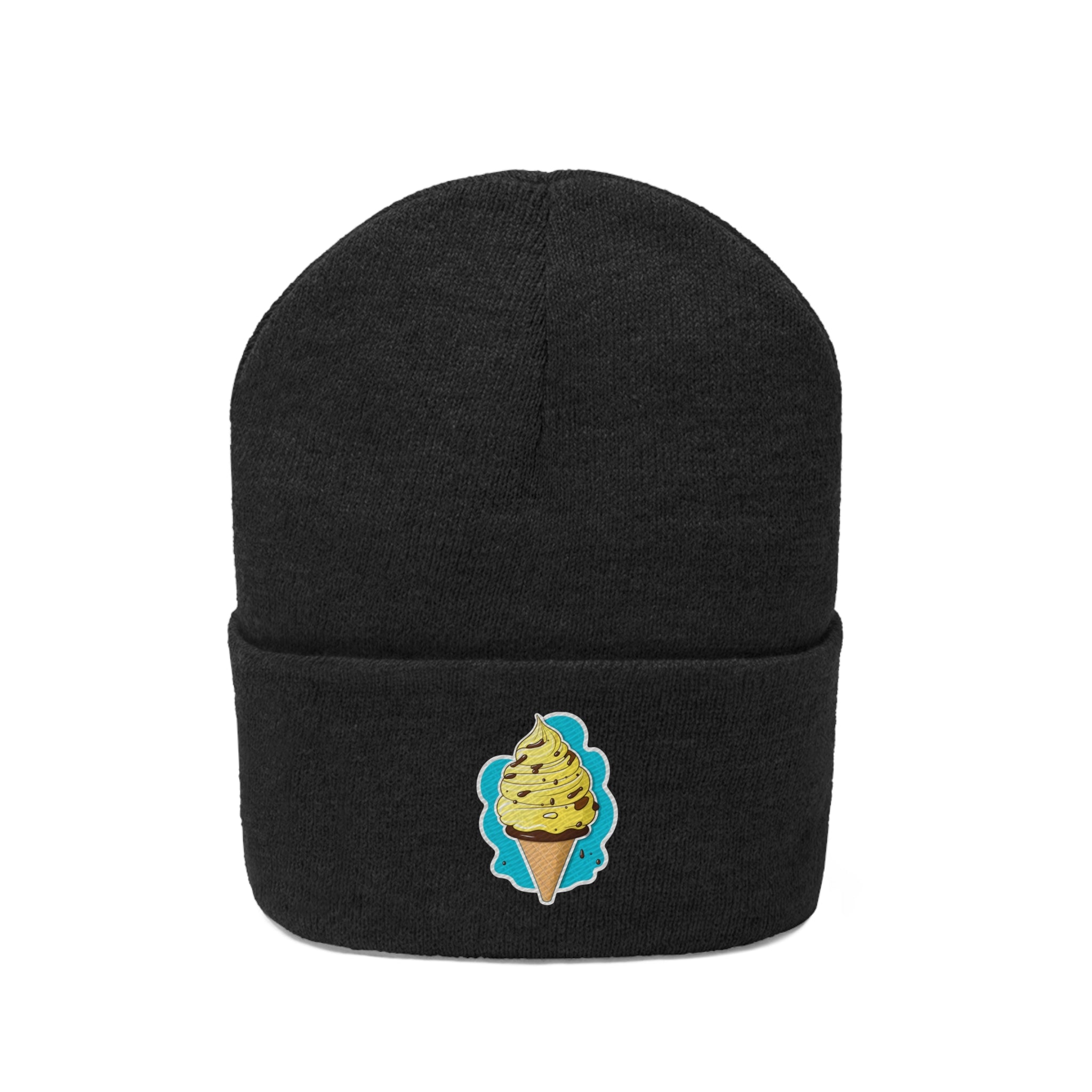 Knit Beanie - Ice-cream Pop Art 01