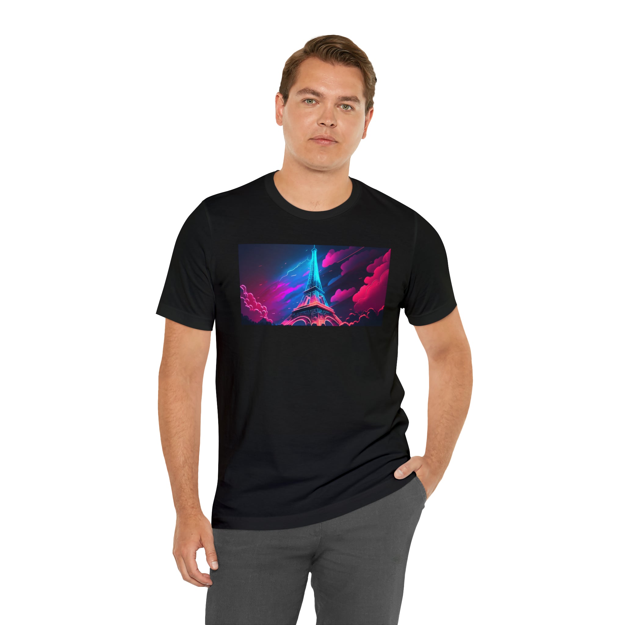 Unisex Jersey Short Sleeve Tee - Eiffel Tower, France