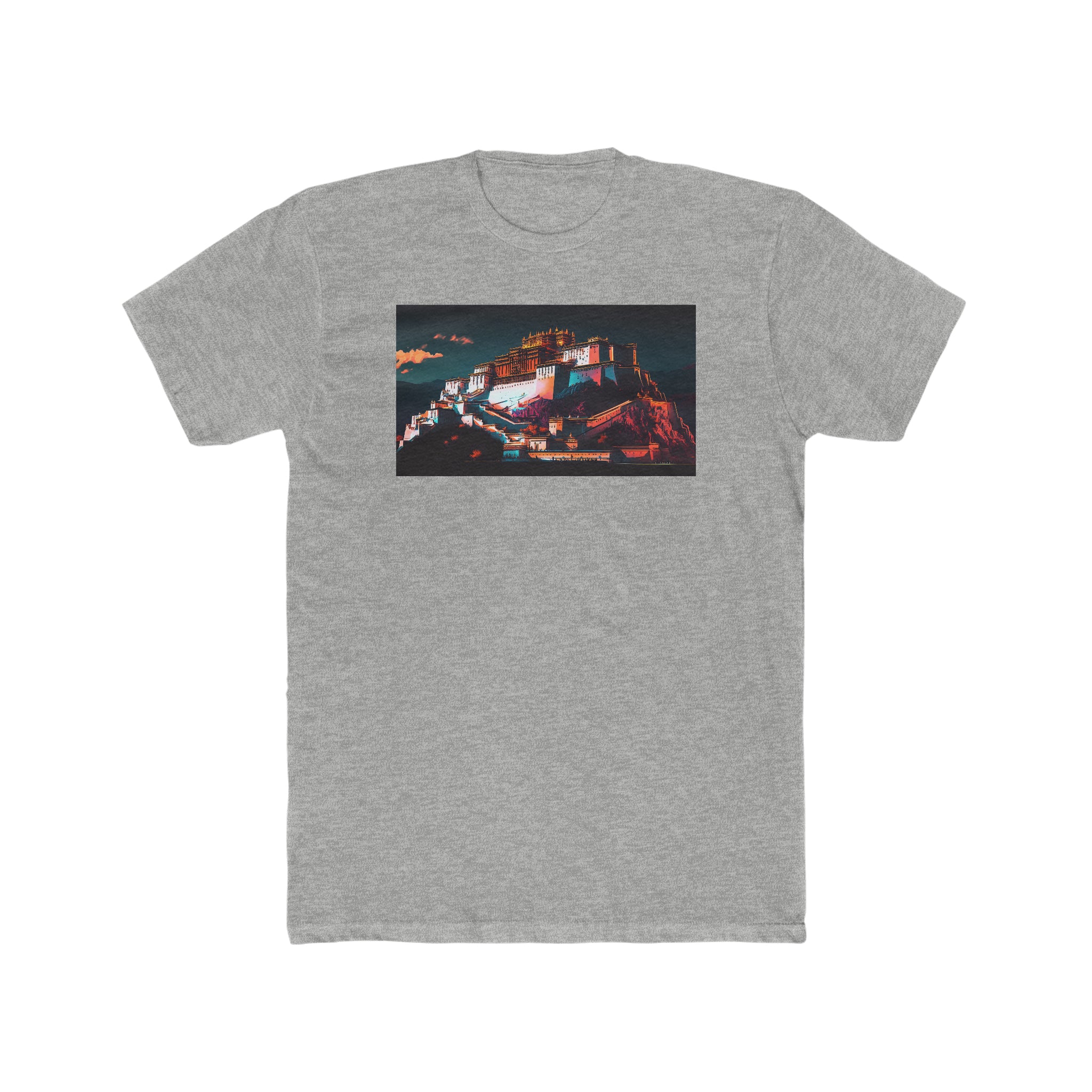 Men's Cotton Crew Tee - Fantasy Art - Potala Palace