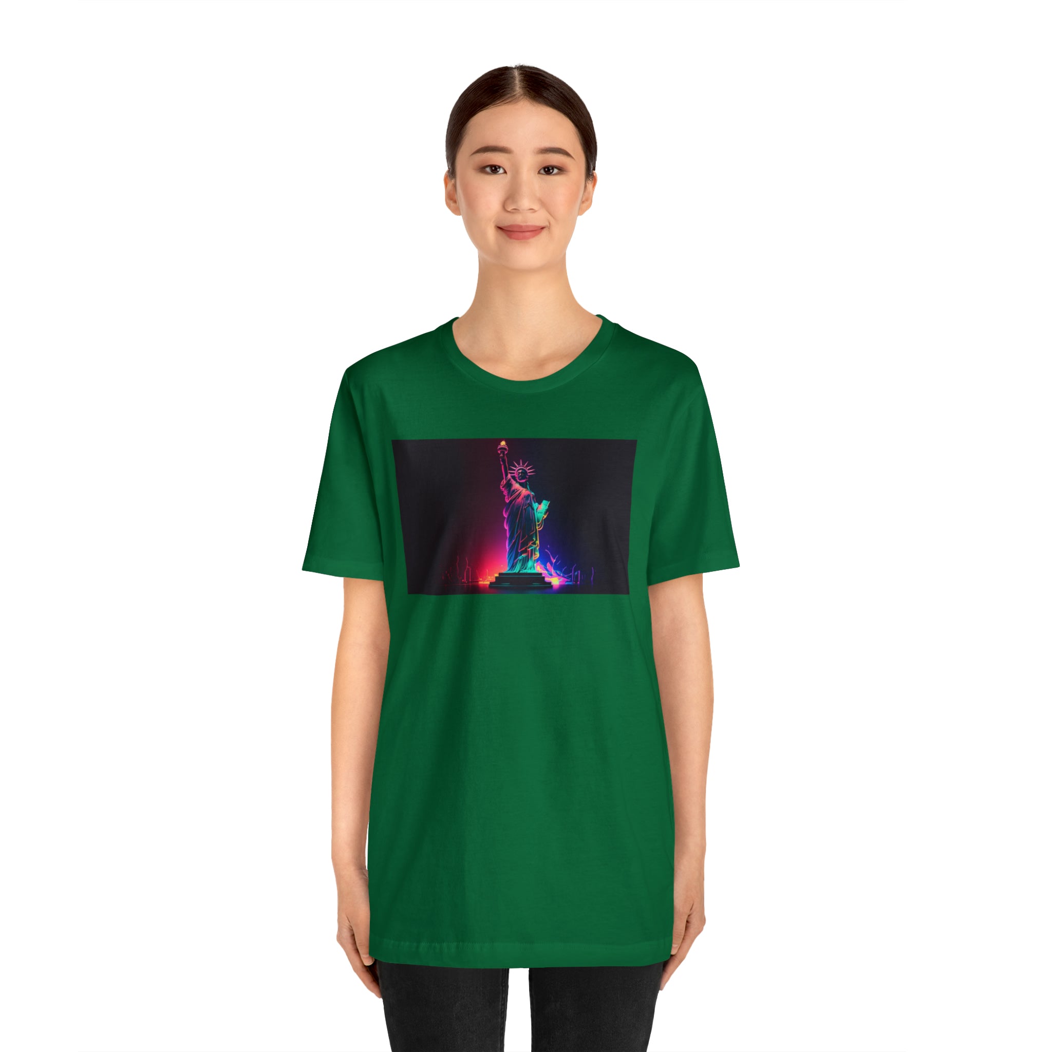 Unisex Jersey Short Sleeve Tee - Statue of Liberty, New York, USA