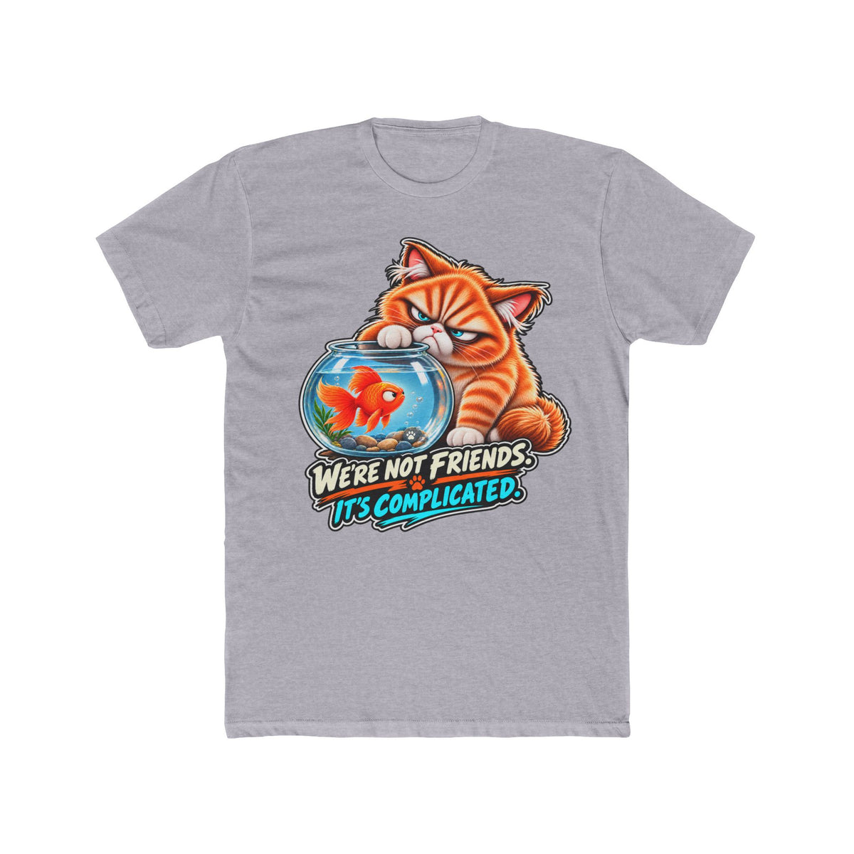 Fish Friend - Mildly Feral - Men's Cotton Crew Tee