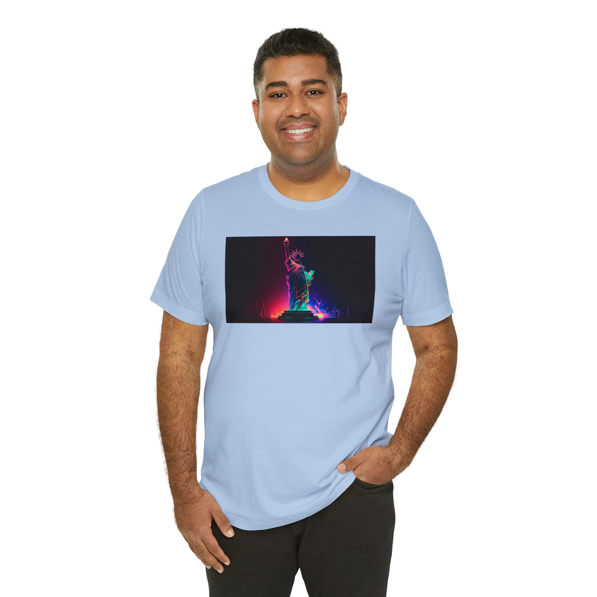 Unisex Jersey Short Sleeve Tee - Statue of Liberty, New York, USA