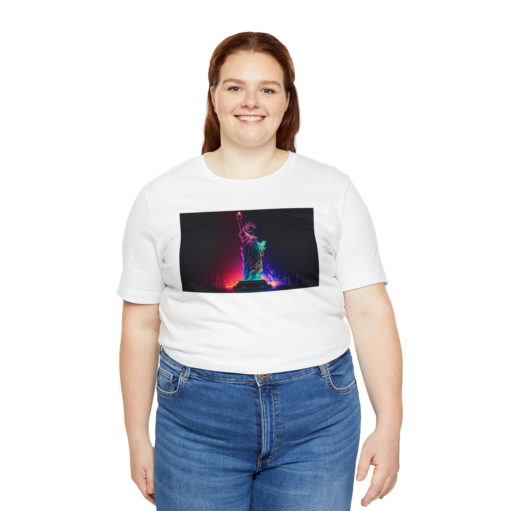 Unisex Jersey Short Sleeve Tee - Statue of Liberty, New York, USA