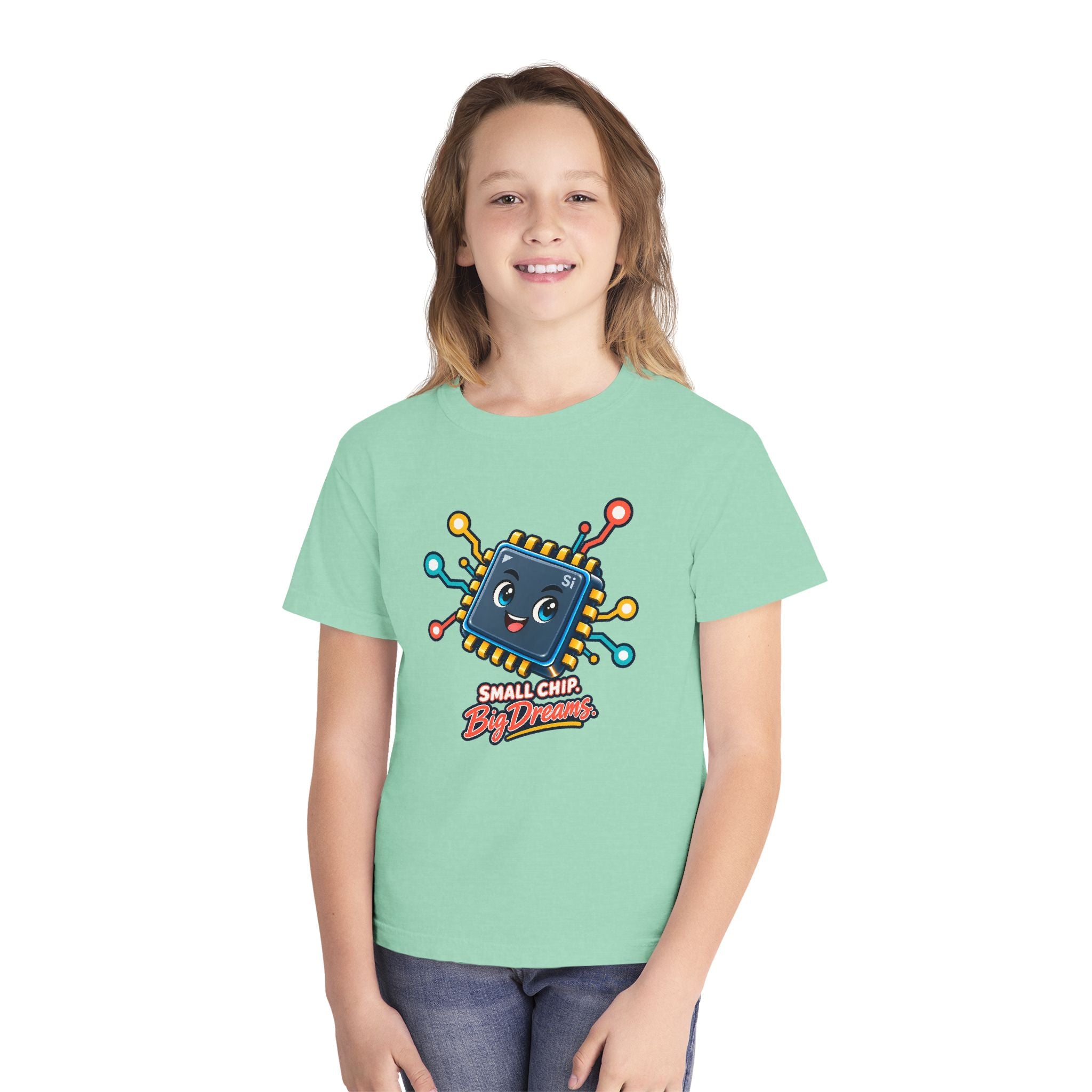 Youth Midweight Cotton Tee - Small Chip, Big Dreams