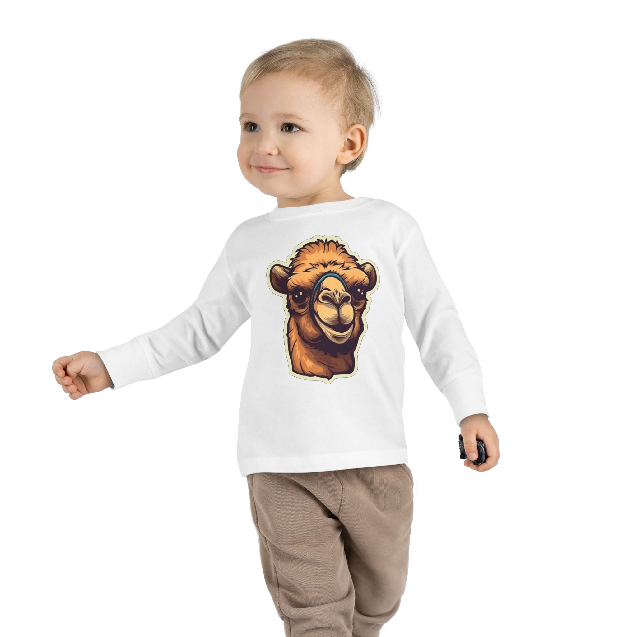 Toddler Long Sleeve Tee - Camel Calf