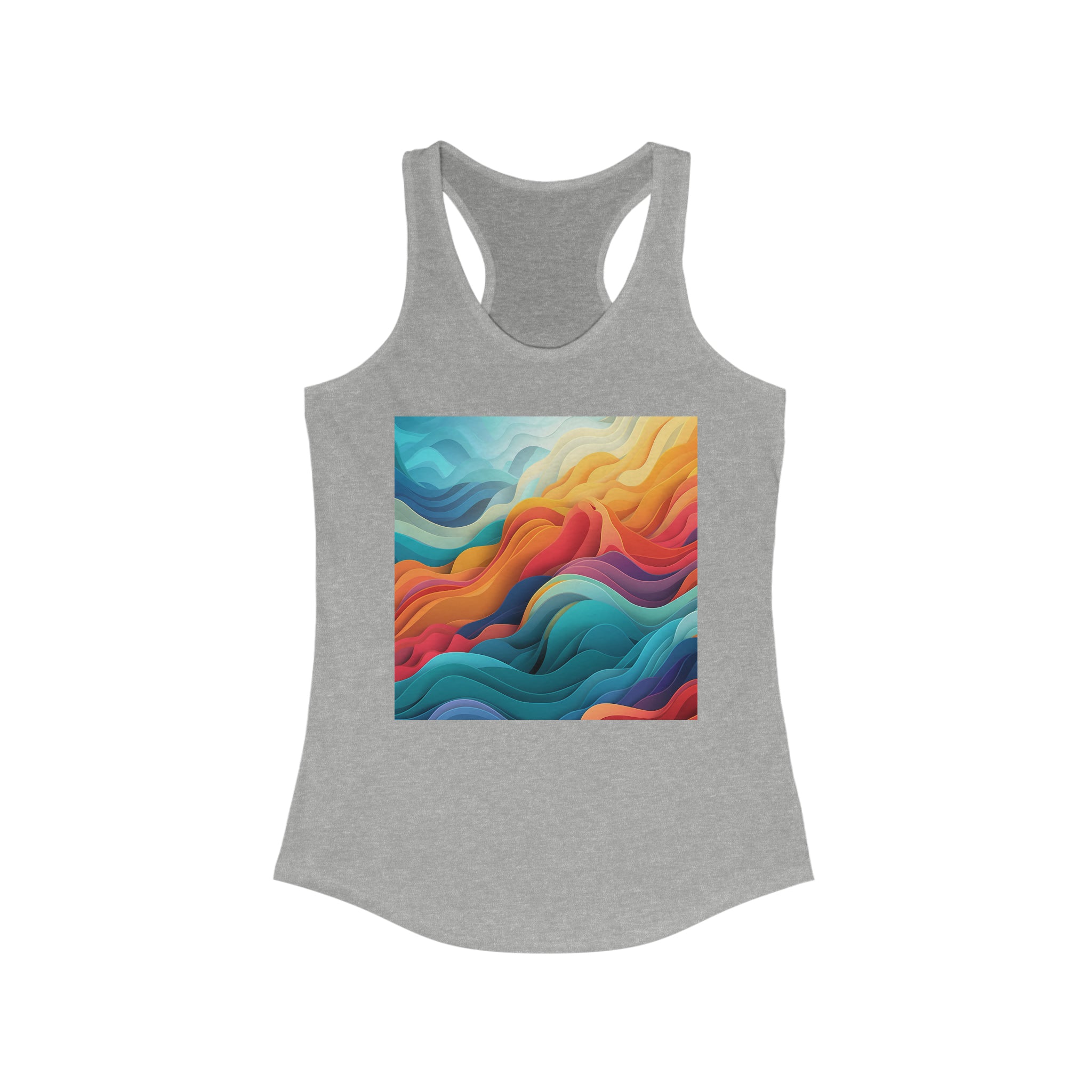 Women's Ideal Racerback Tank - Vector Art Design 03