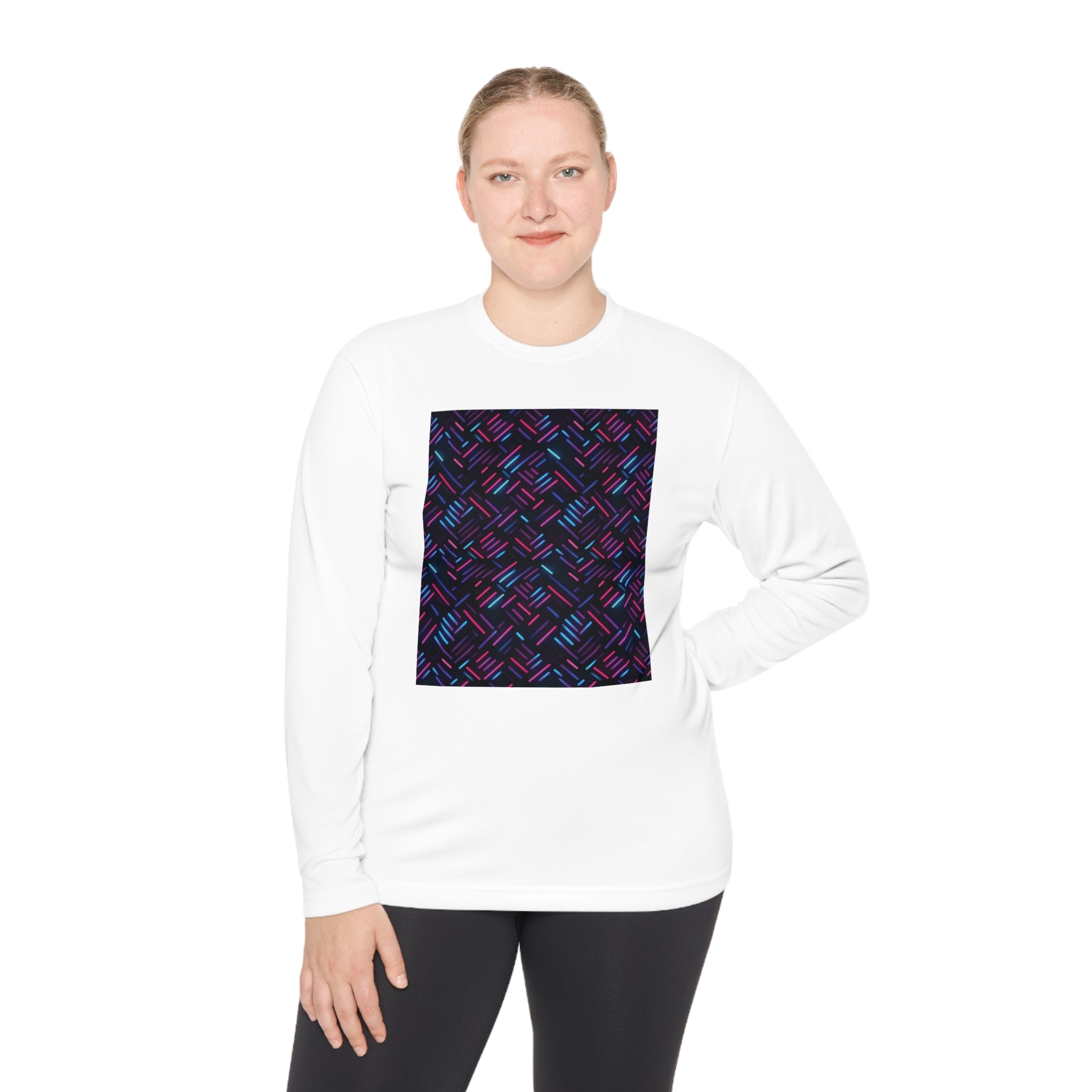 Unisex Lightweight Long Sleeve Tee (AOP) - Abstract Designs 03