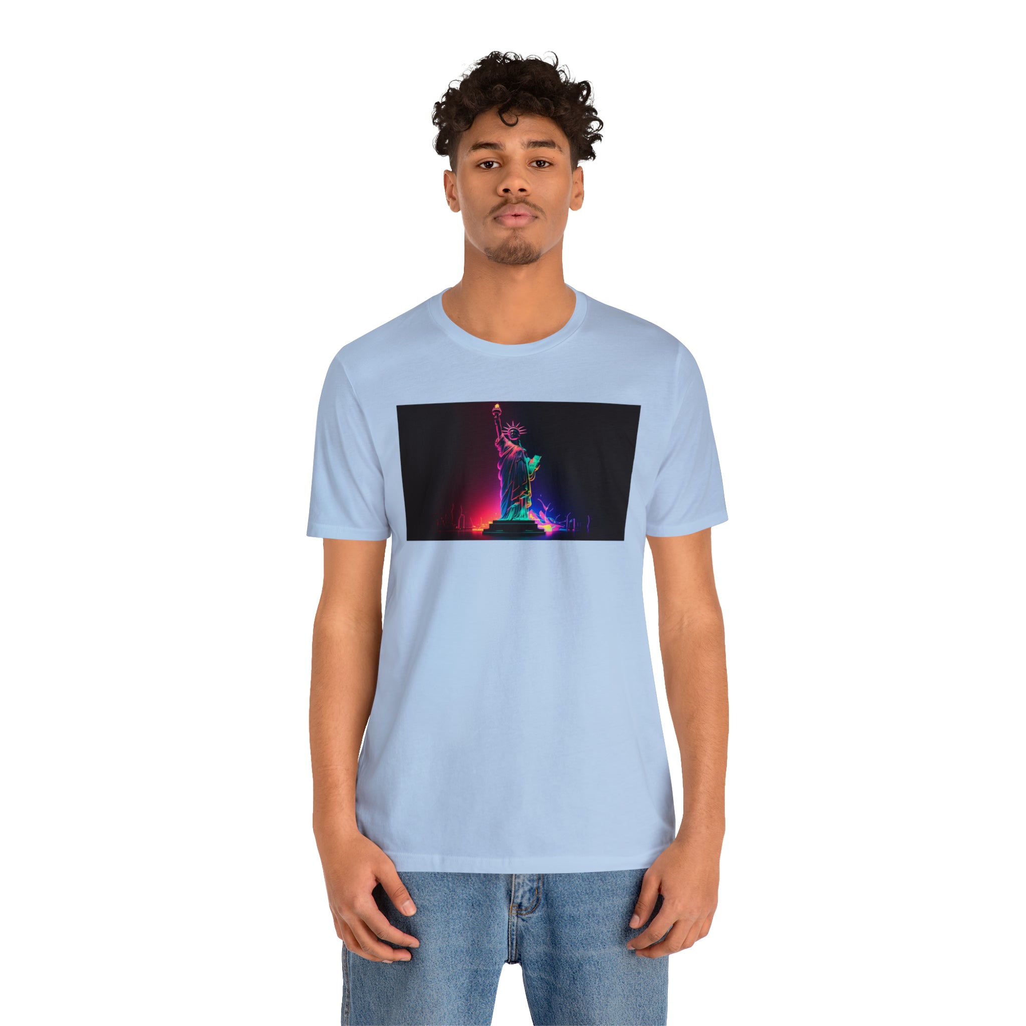 Unisex Jersey Short Sleeve Tee - Statue of Liberty, New York, USA