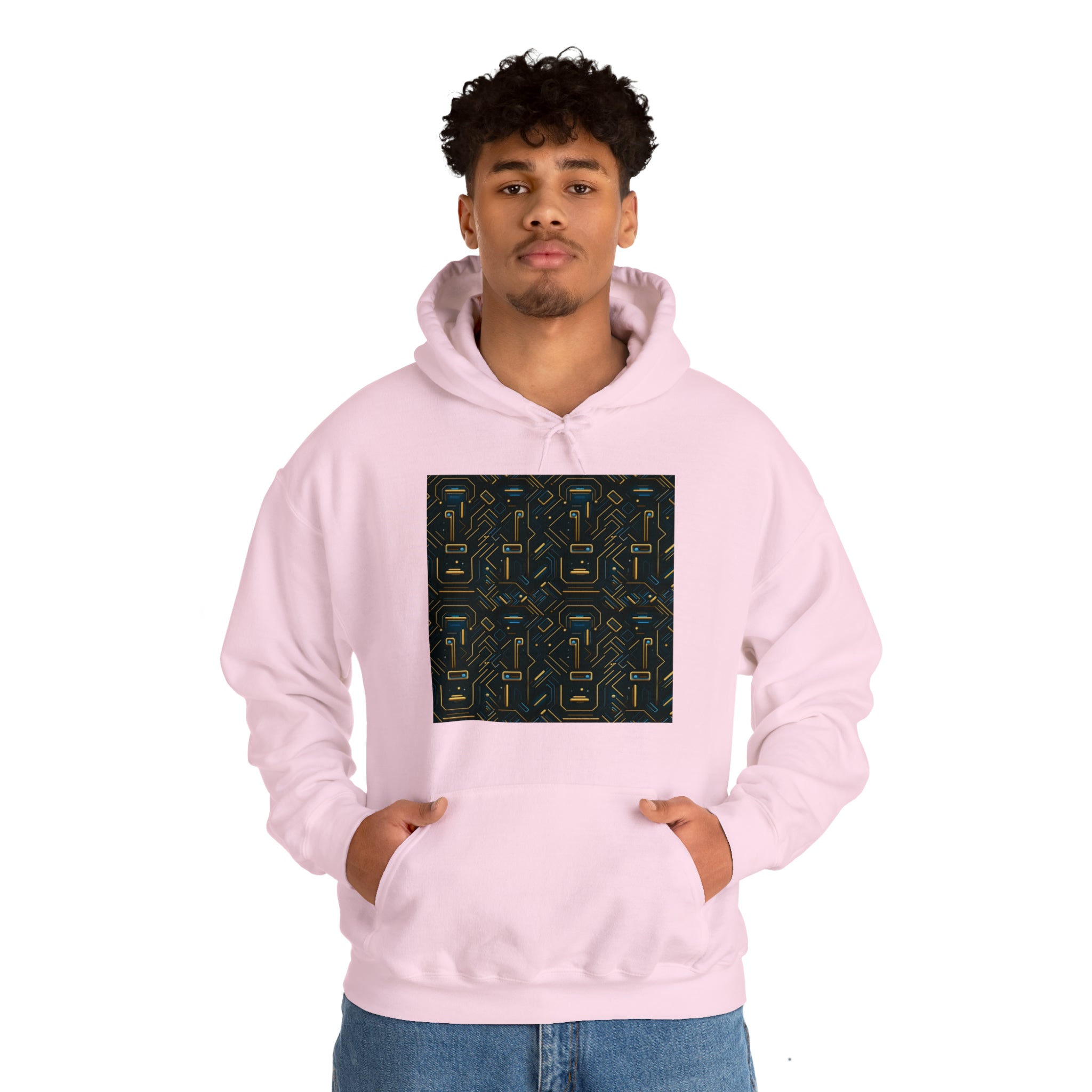 Unisex Heavy Blend™ Hooded Sweatshirt - Abstract Neon Designs 05