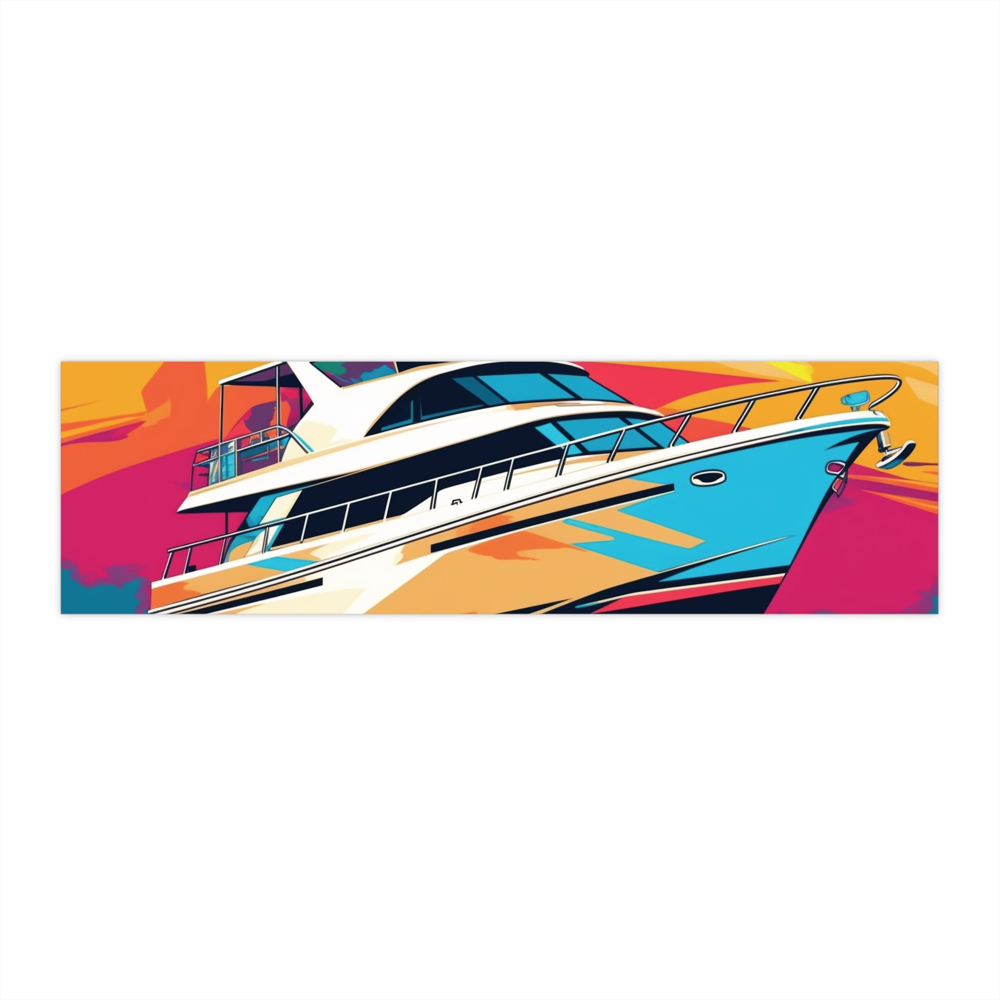 Bumper Stickers - Pop Art Designs, Yacht