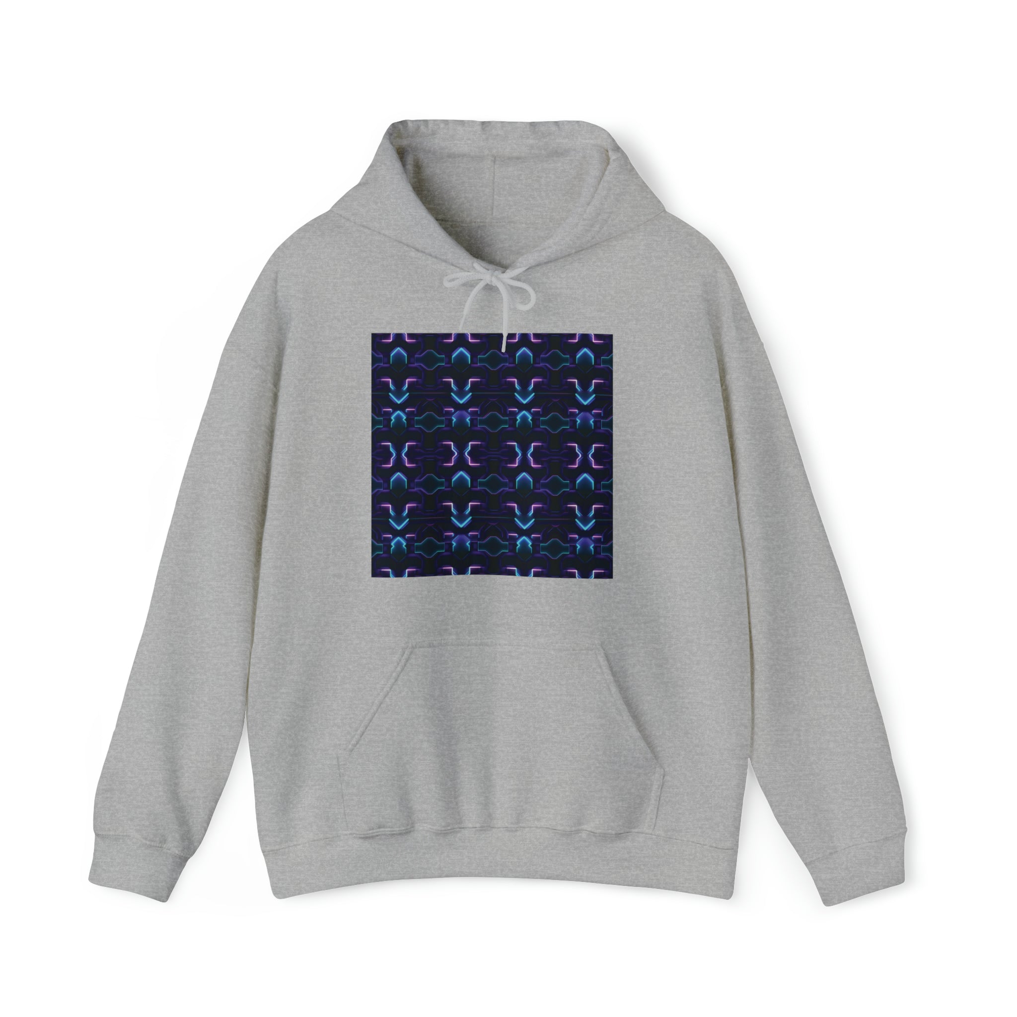 Unisex Heavy Blend™ Hooded Sweatshirt - Abstract Neon Designs 06