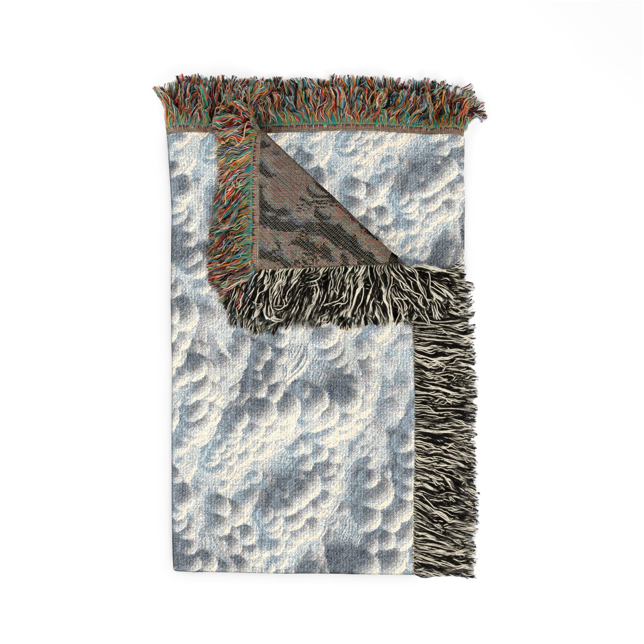 Woven Throw Blanket — Reversible Cozy Check Pattern for Living Room & Cabin - Design 05
