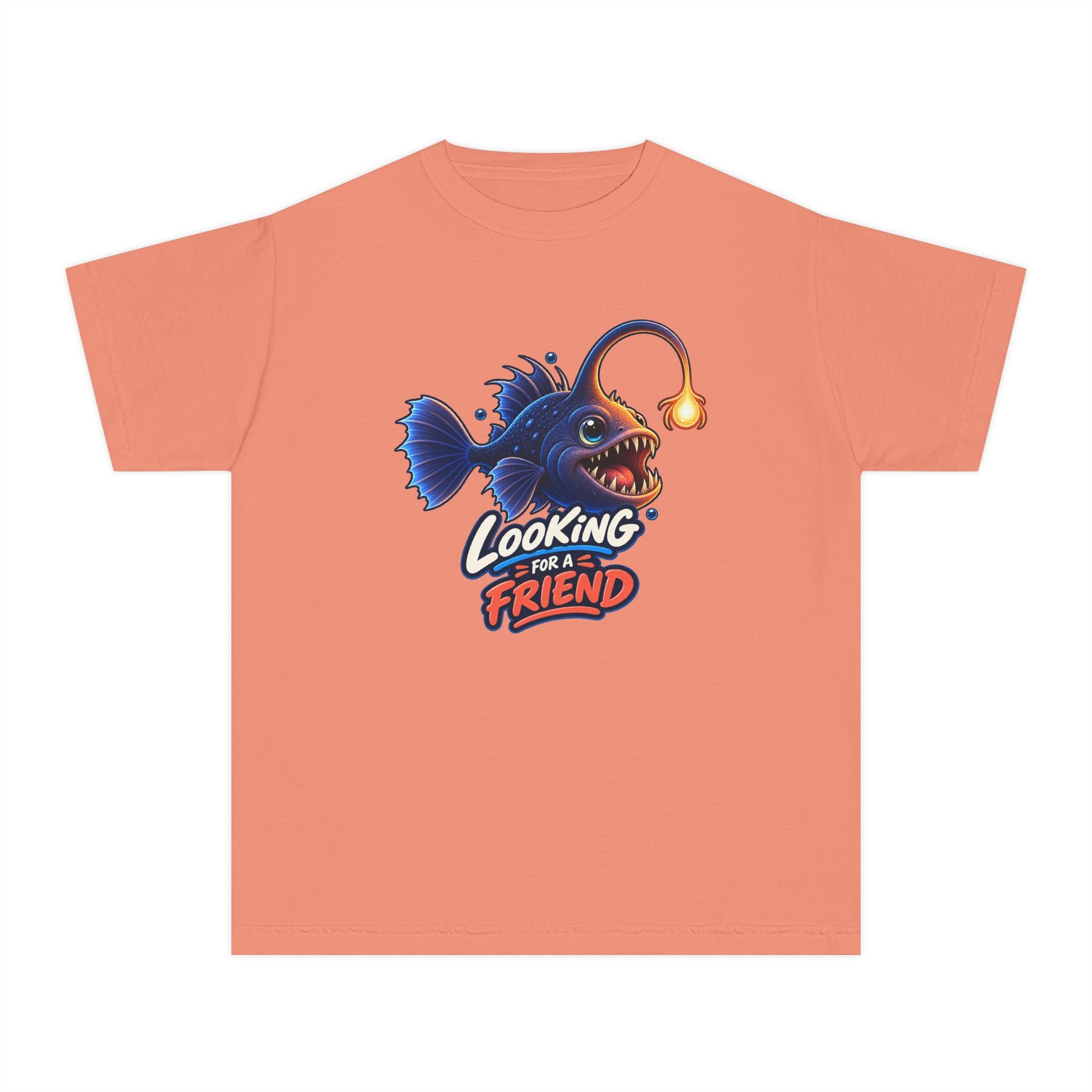 Youth Midweight Cotton Tee - Science collection - Angler Fish looking for a Friend