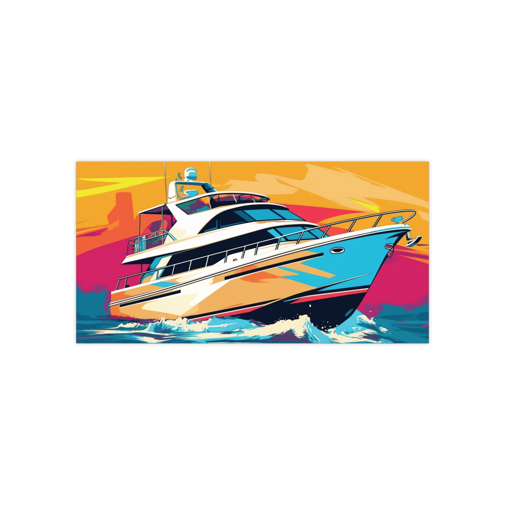 Bumper Stickers - Pop Art Designs, Yacht