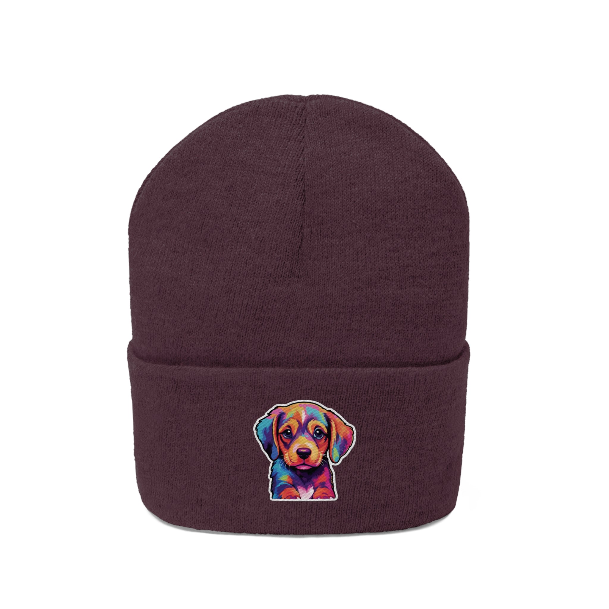 Knit Beanie - Puppy Pop Art 05