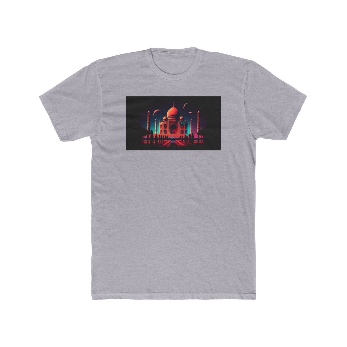 Taj Mahal, a Elsewhere design, on a men's cotton crew tee