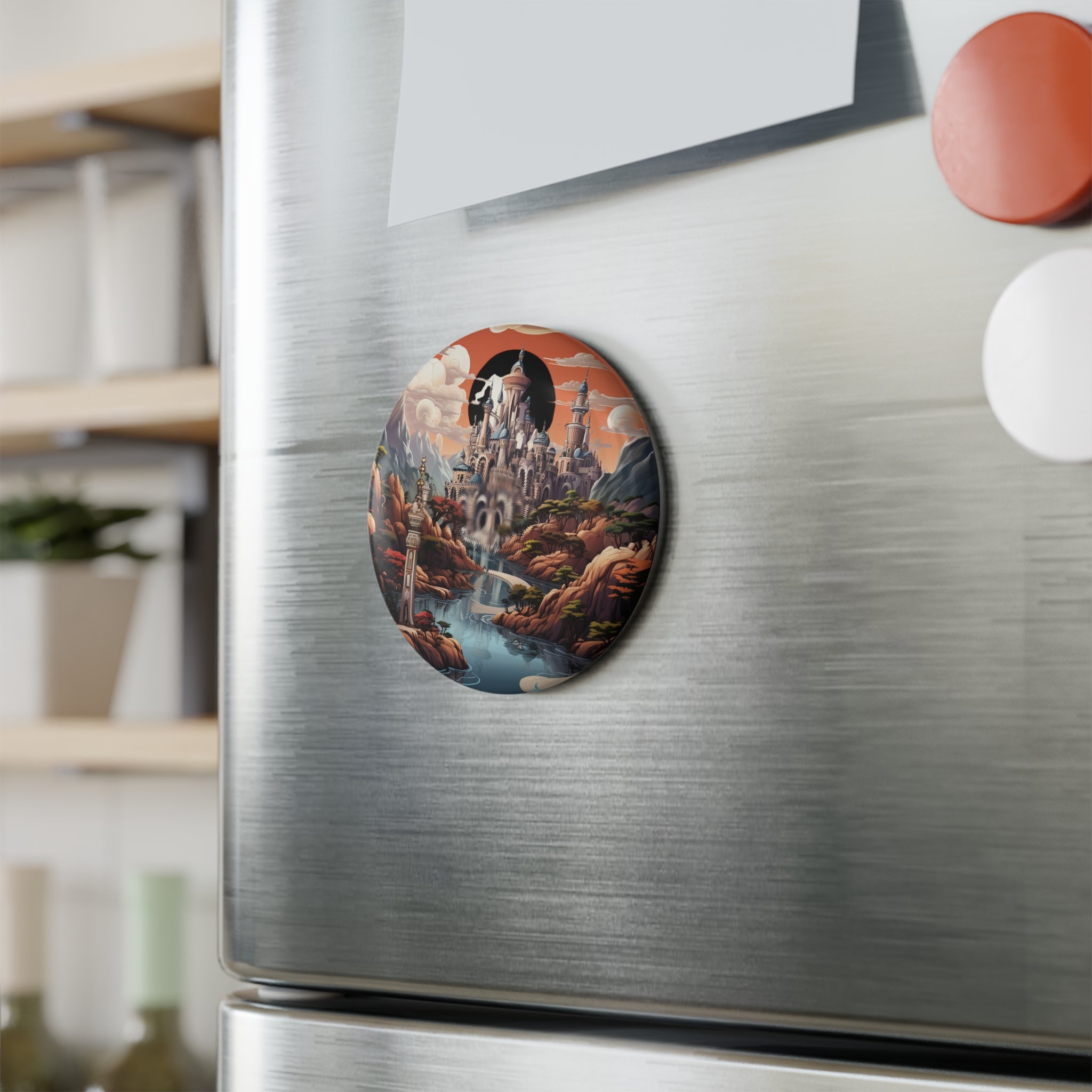 Button Magnet, Round (1 & 10 pcs) - Isometric City Designs 21