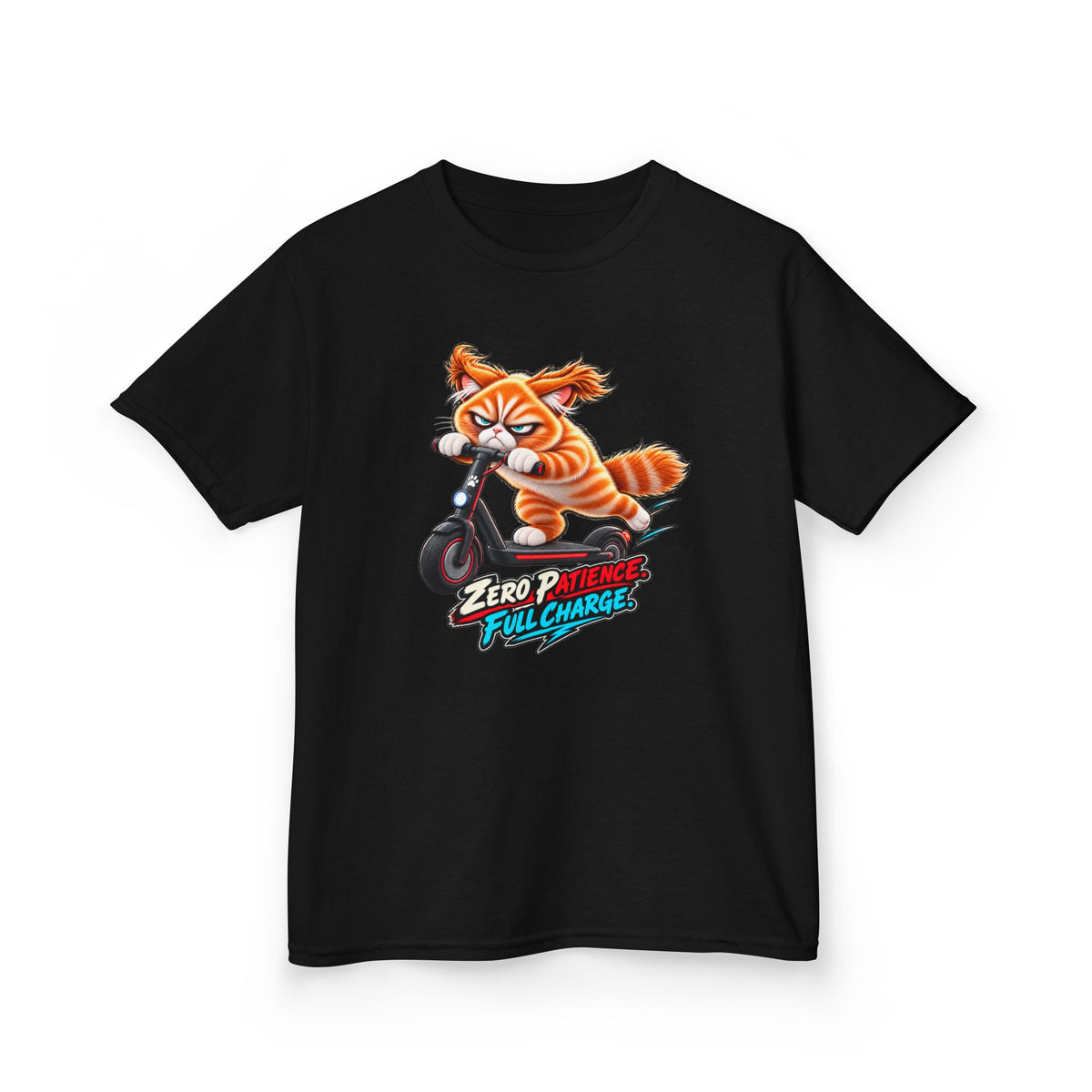 Zero Patience, Full Charge - Mildly Feral - Youth Short Sleeve Tee