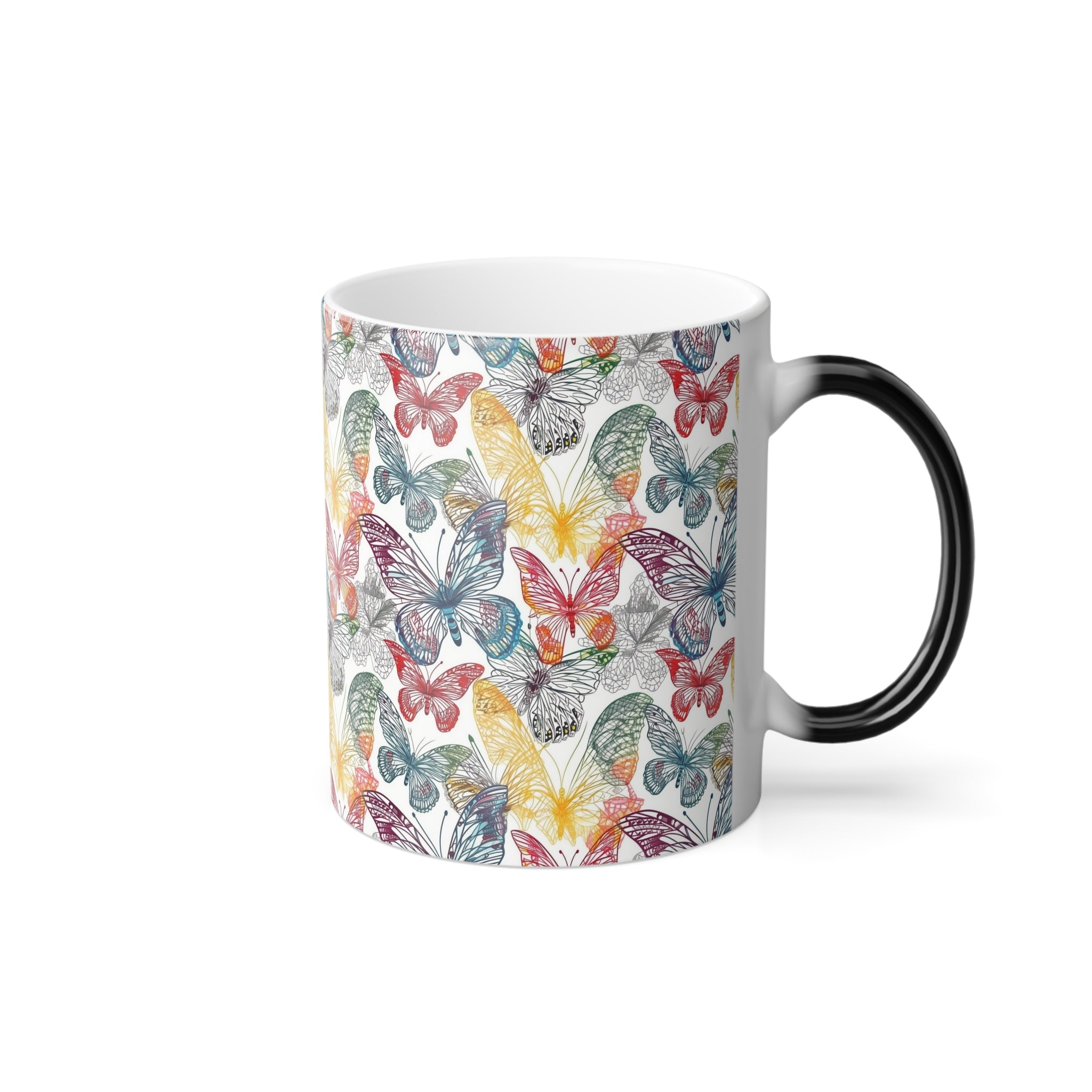 Color-Changing Mug, 11oz — Butterfly Designs
