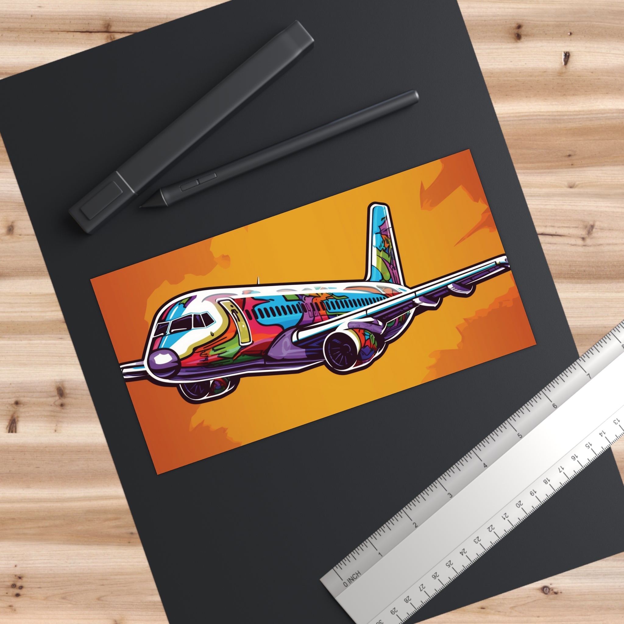 Bumper Stickers - Pop Art Designs, Airplane
