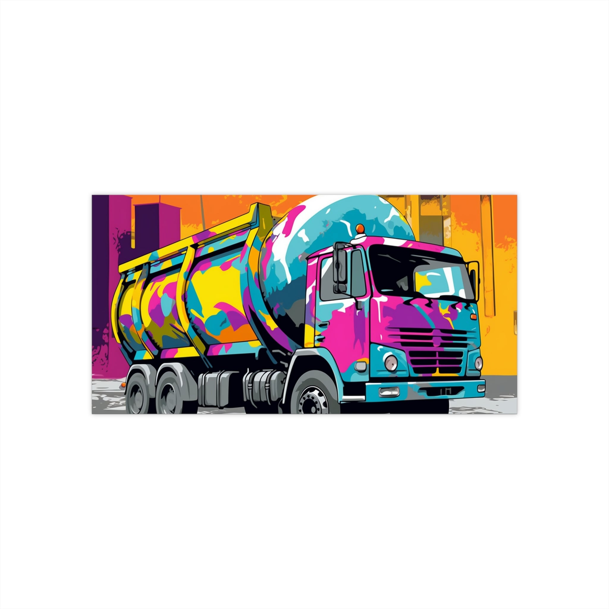 Bumper Stickers - Pop Art Designs, Concrete Mixer