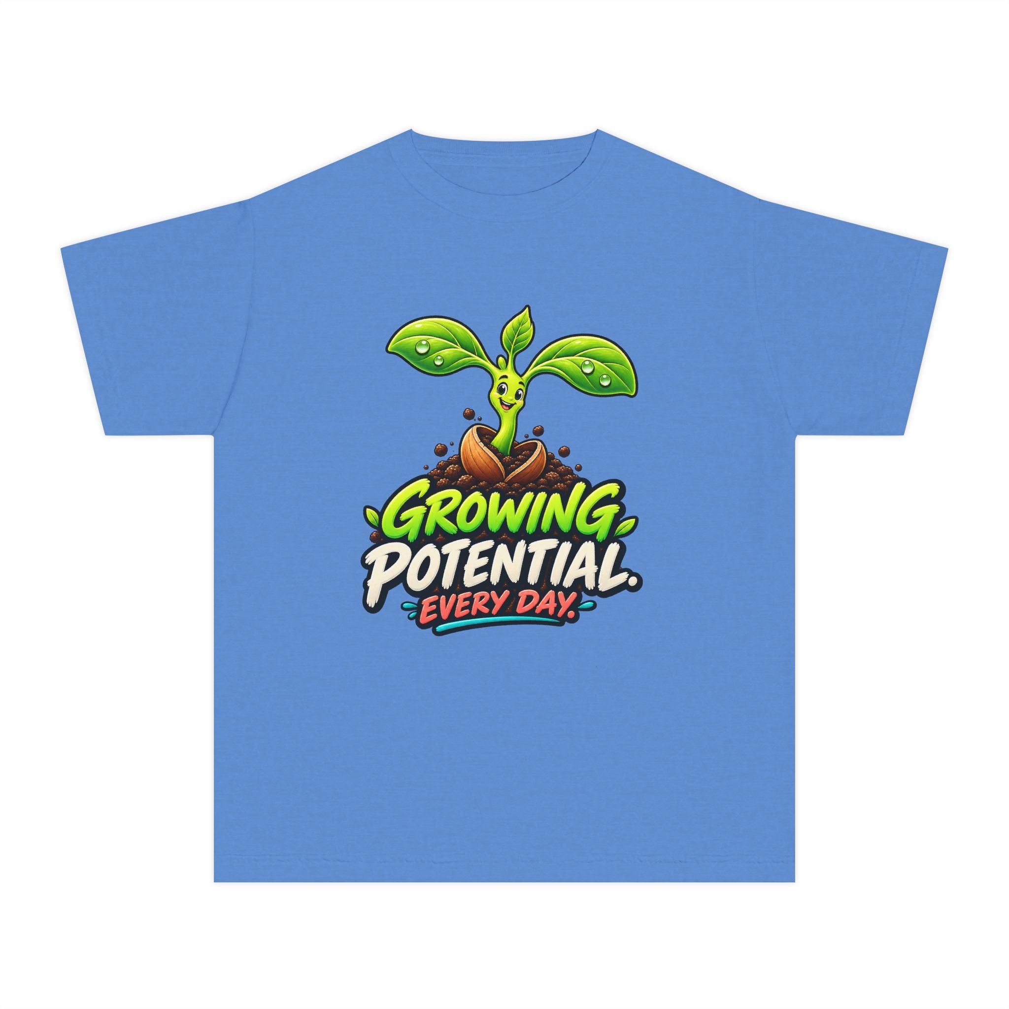 Youth Midweight Cotton Tee - Growing Seedling