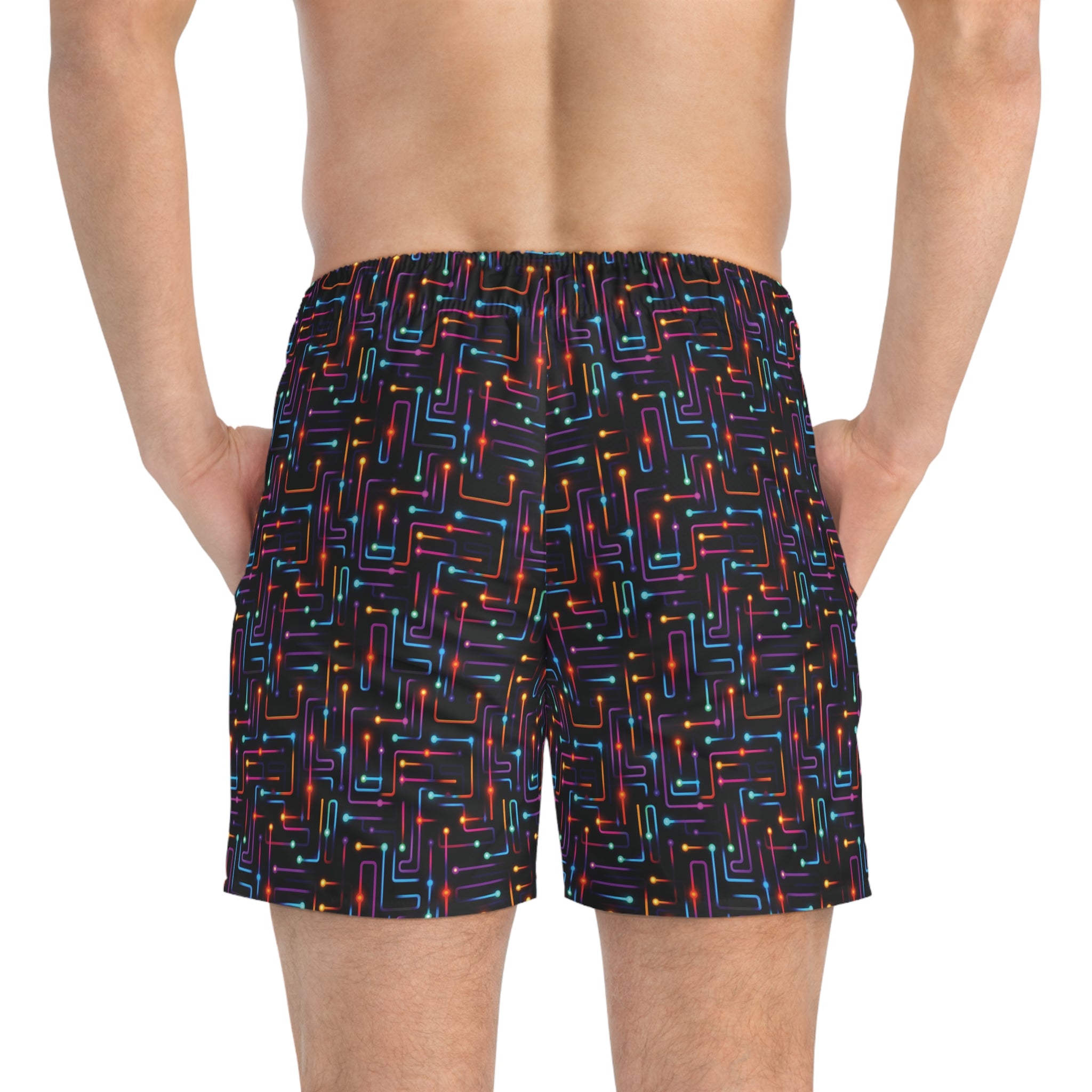 Swim Trunks (AOP) - Seamless Neon Designs 04