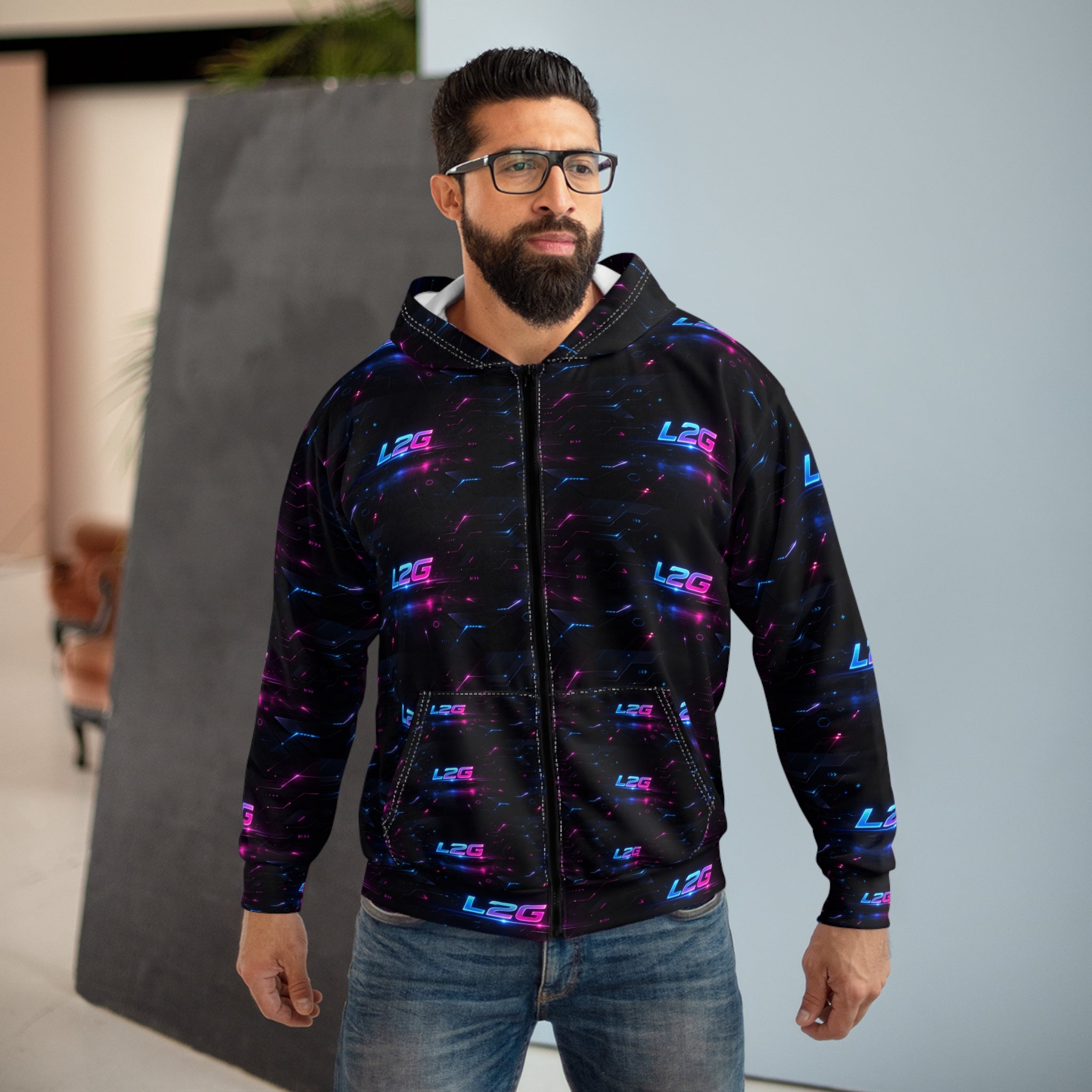 Unisex Zip Hoodie (AOP) - Custom Design - L2G