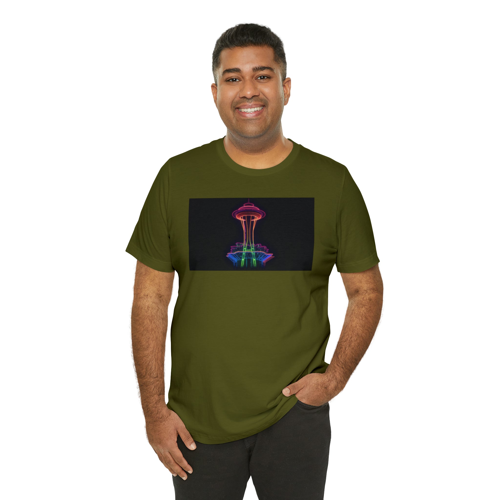 Unisex Jersey Short Sleeve Tee - Space Needle, Seattle, USA