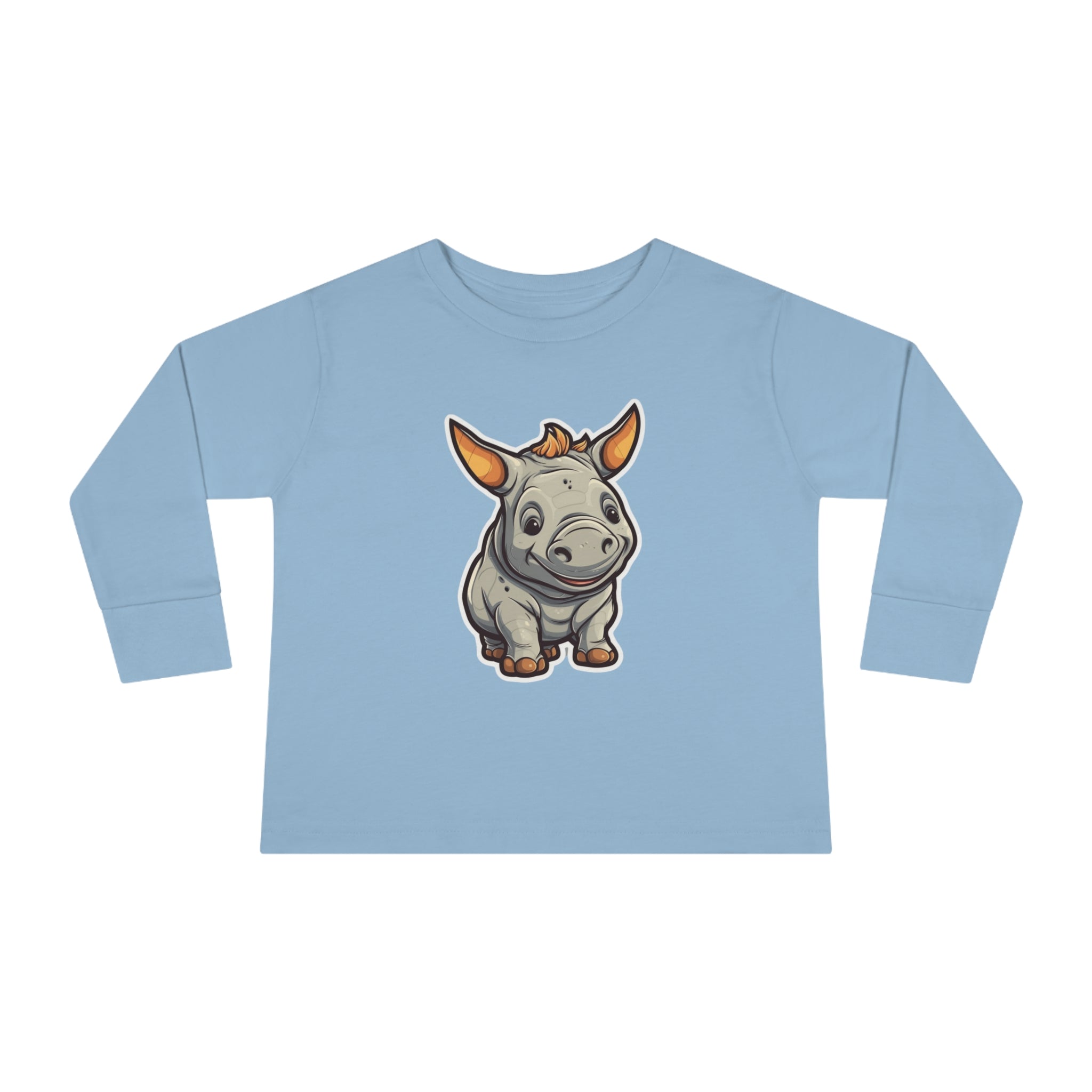 Toddler Long Sleeve Tee - Rhinoceros Calf