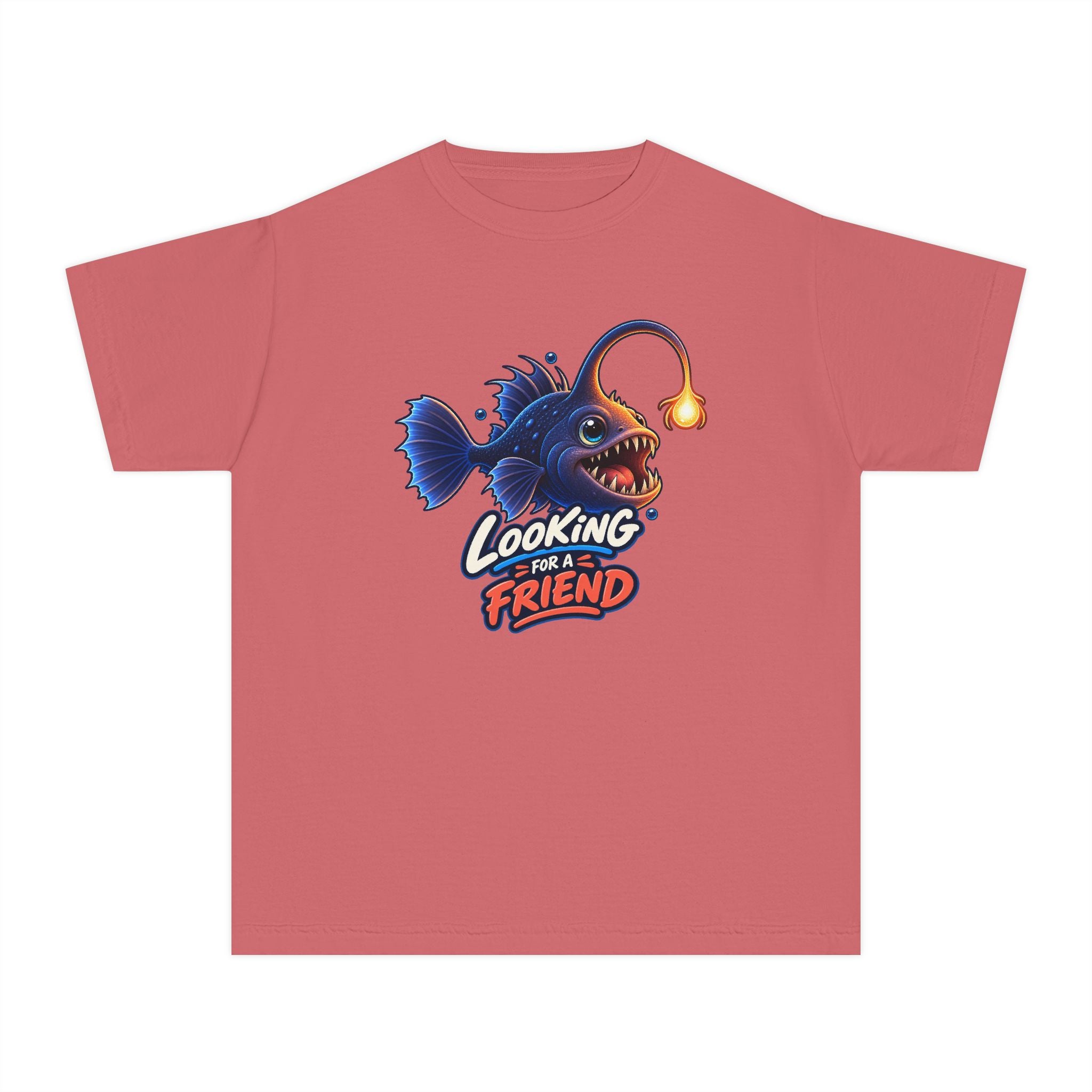 Youth Midweight Cotton Tee - Science collection - Angler Fish looking for a Friend