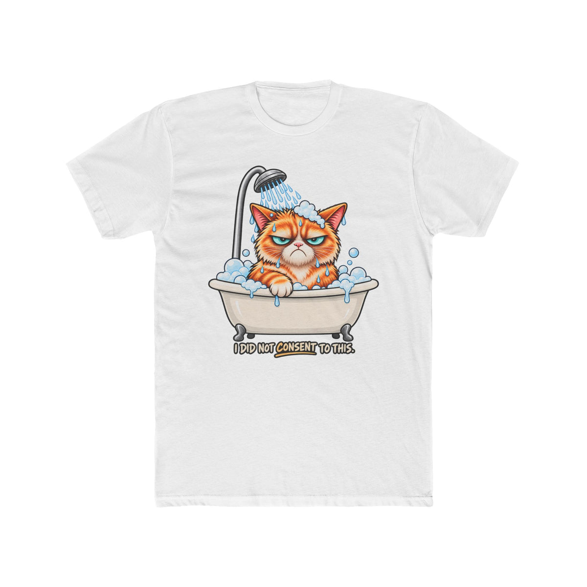 Forced Hydration - Mildly Feral - Men's Cotton Crew Tee