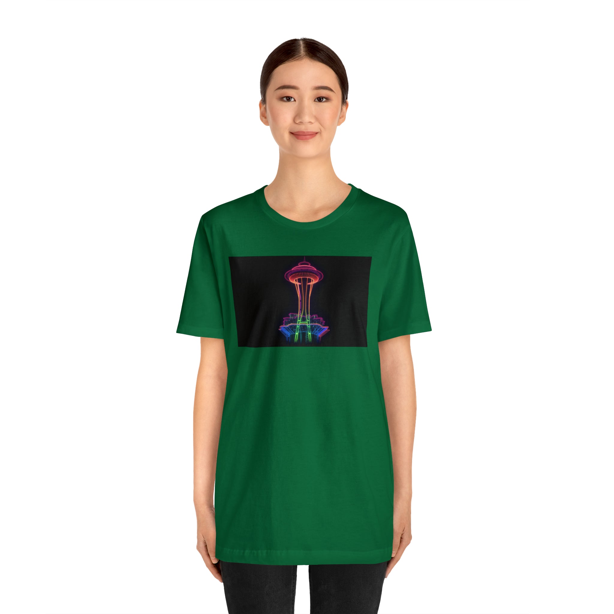 Unisex Jersey Short Sleeve Tee - Space Needle, Seattle, USA