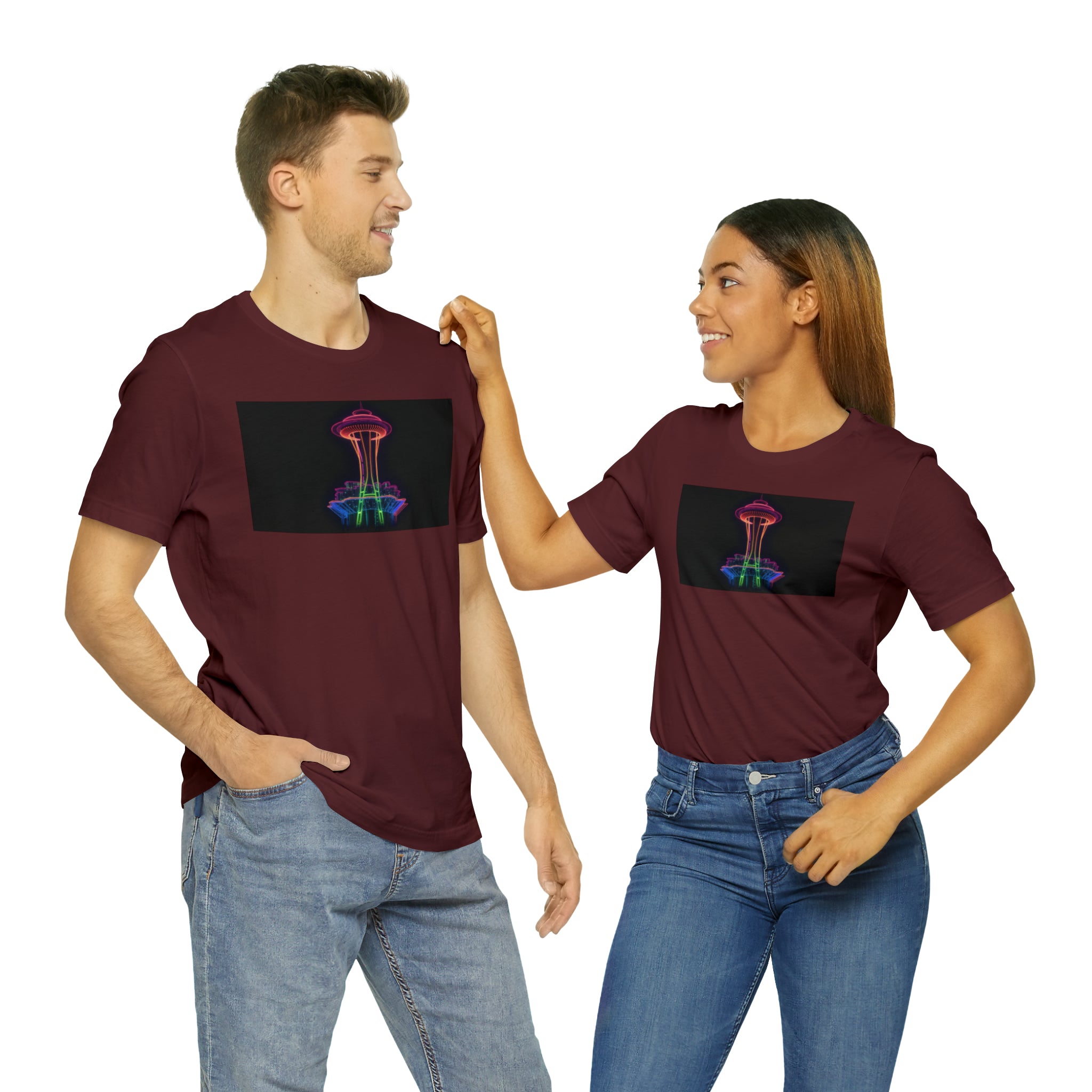 Unisex Jersey Short Sleeve Tee - Space Needle, Seattle, USA
