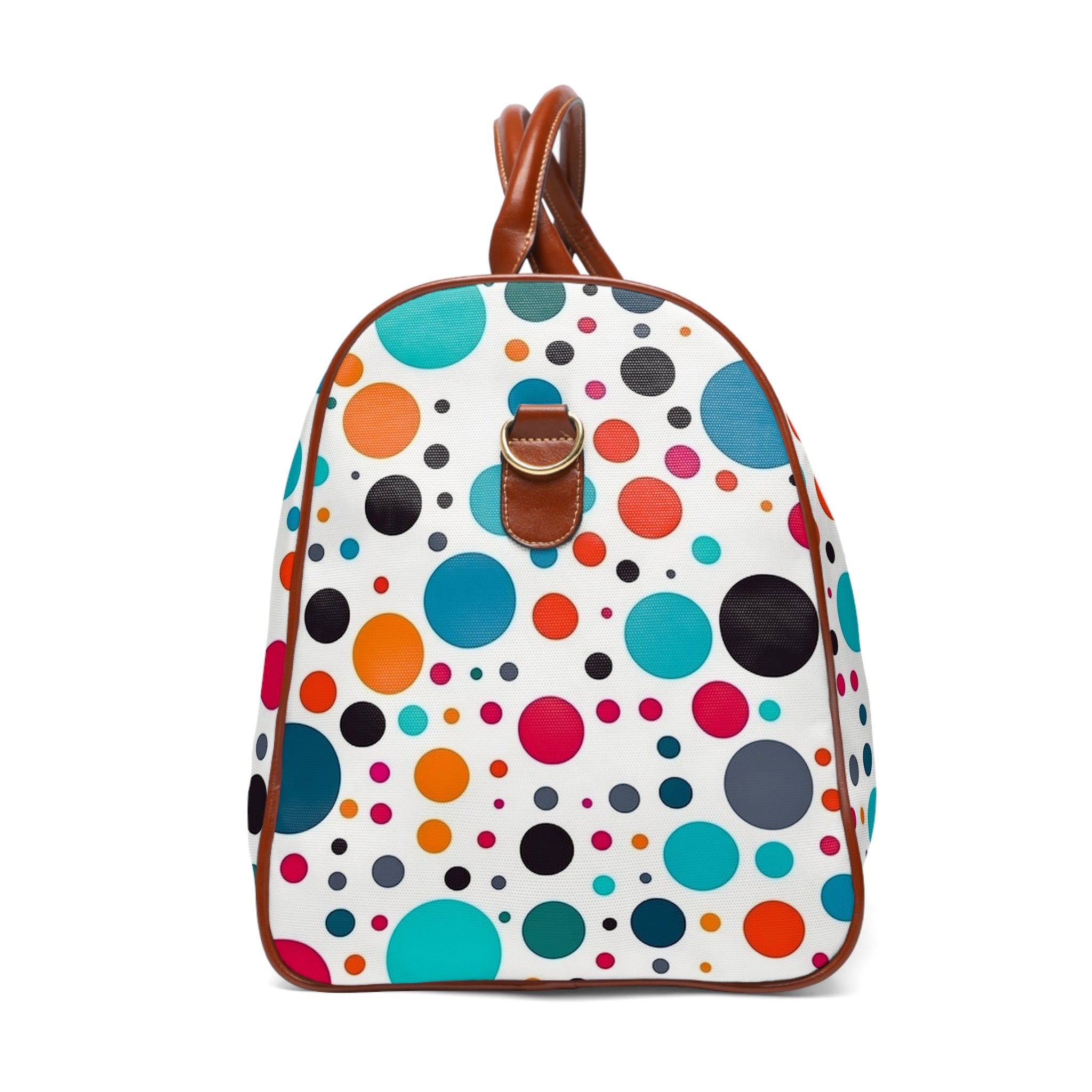 Waterproof Travel Bag (AOP) - Polka Dots Design 08