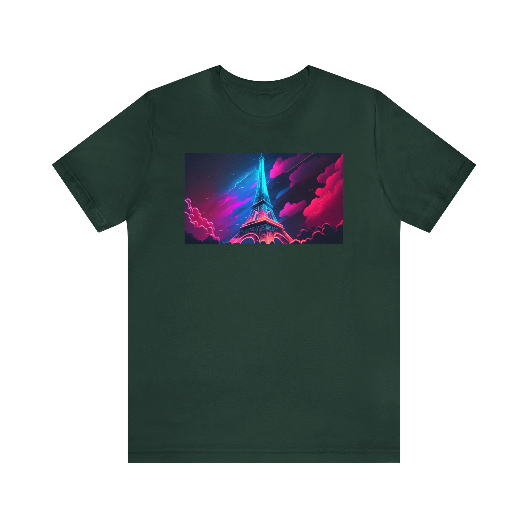 Unisex Jersey Short Sleeve Tee - Eiffel Tower, France