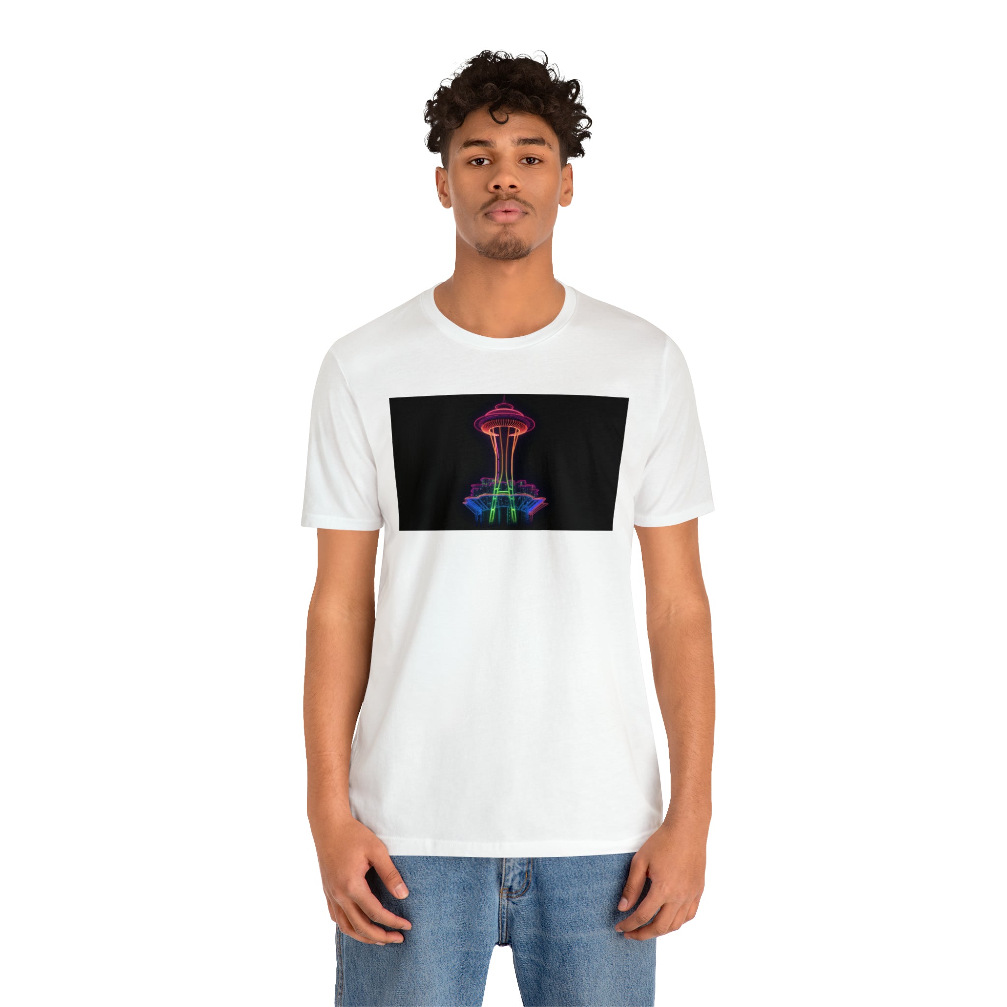 Unisex Jersey Short Sleeve Tee - Space Needle, Seattle, USA
