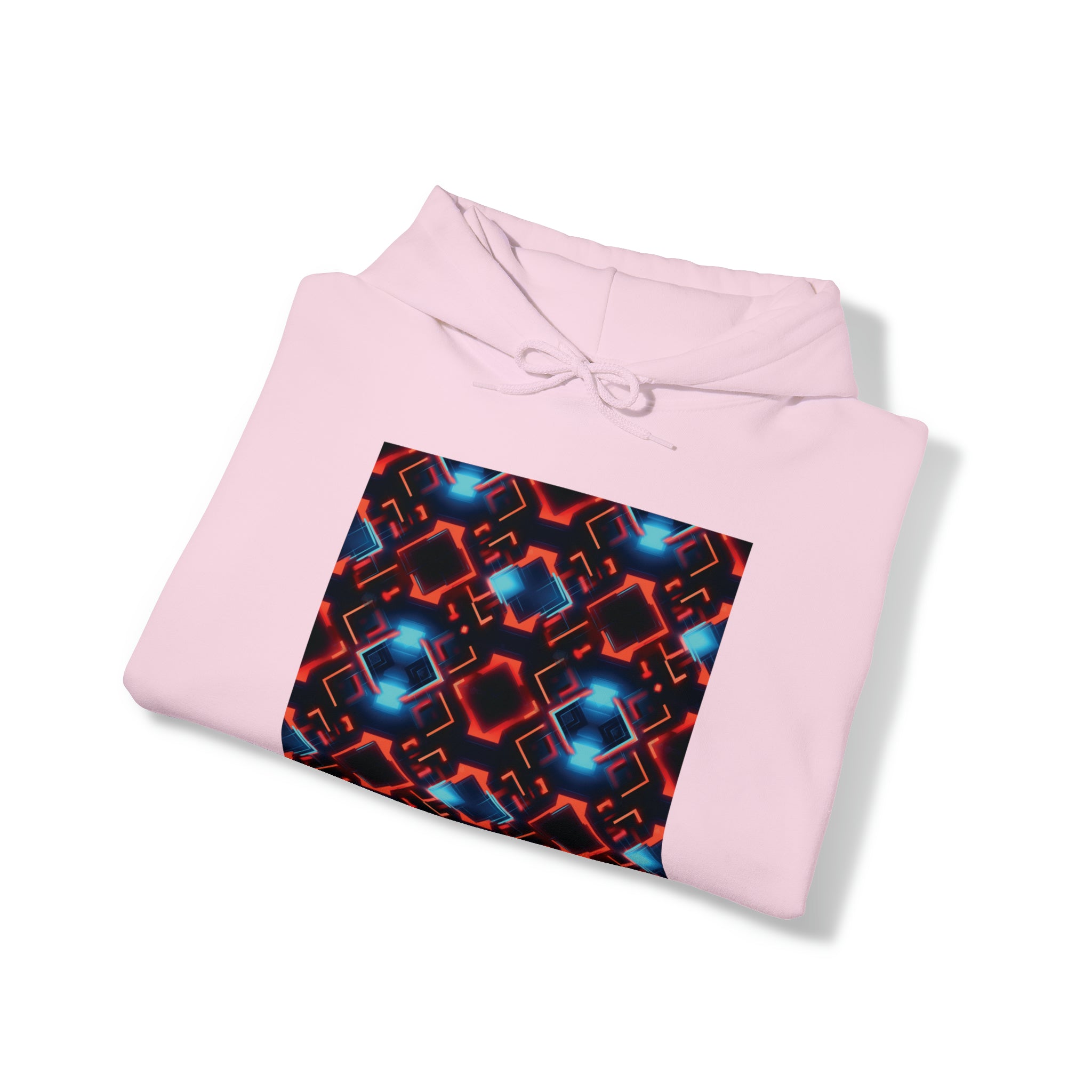 Unisex Heavy Blend™ Hooded Sweatshirt - Abstract Neon Designs 07