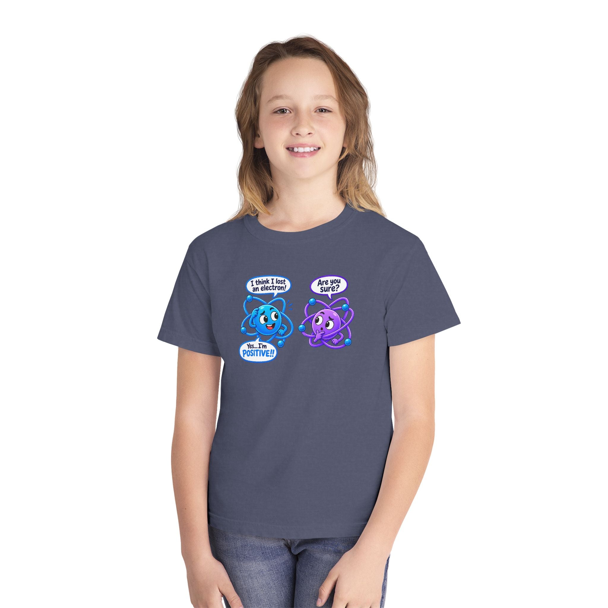 Youth Midweight Cotton Tee - Science collection - Atomic Conversation
