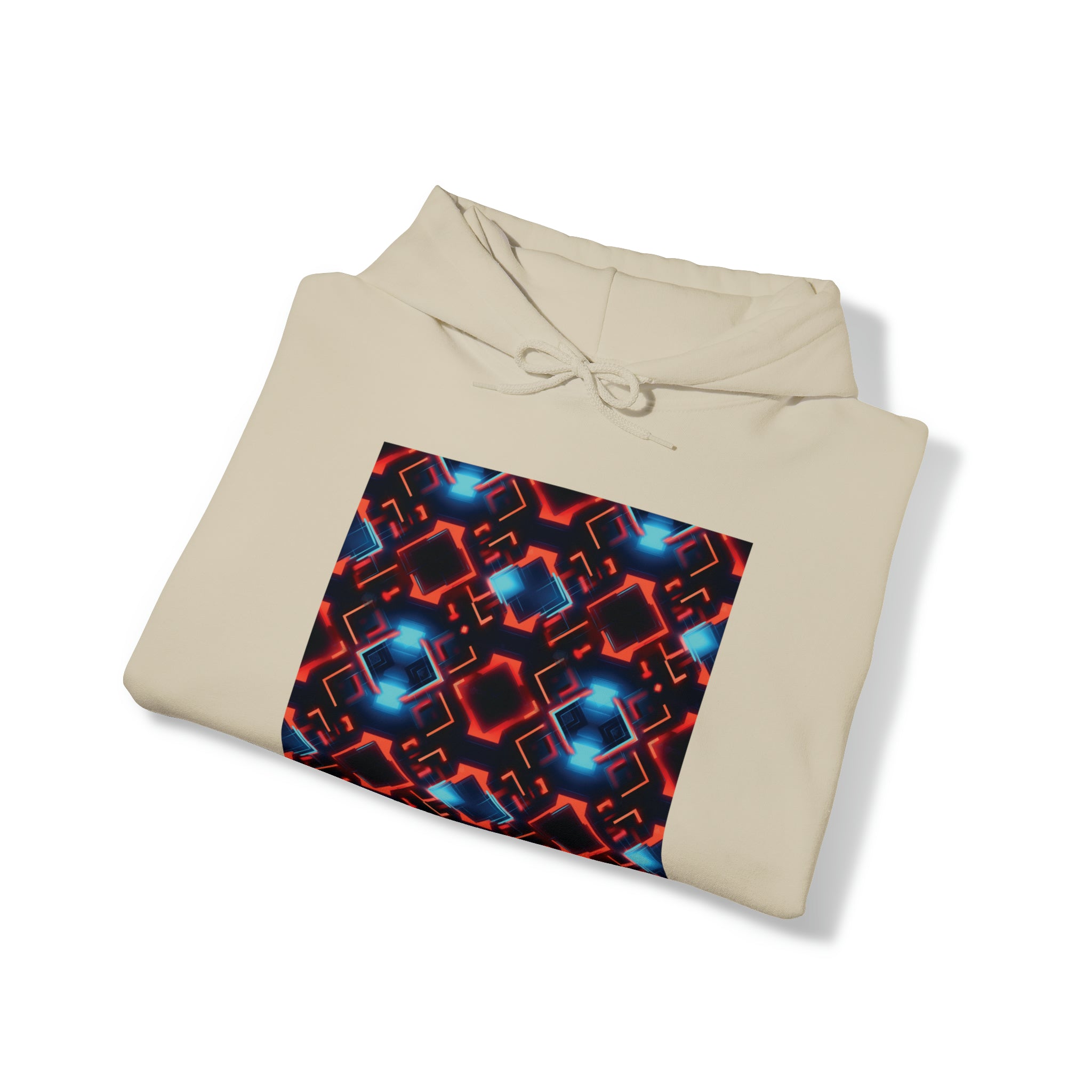 Unisex Heavy Blend™ Hooded Sweatshirt - Abstract Neon Designs 07