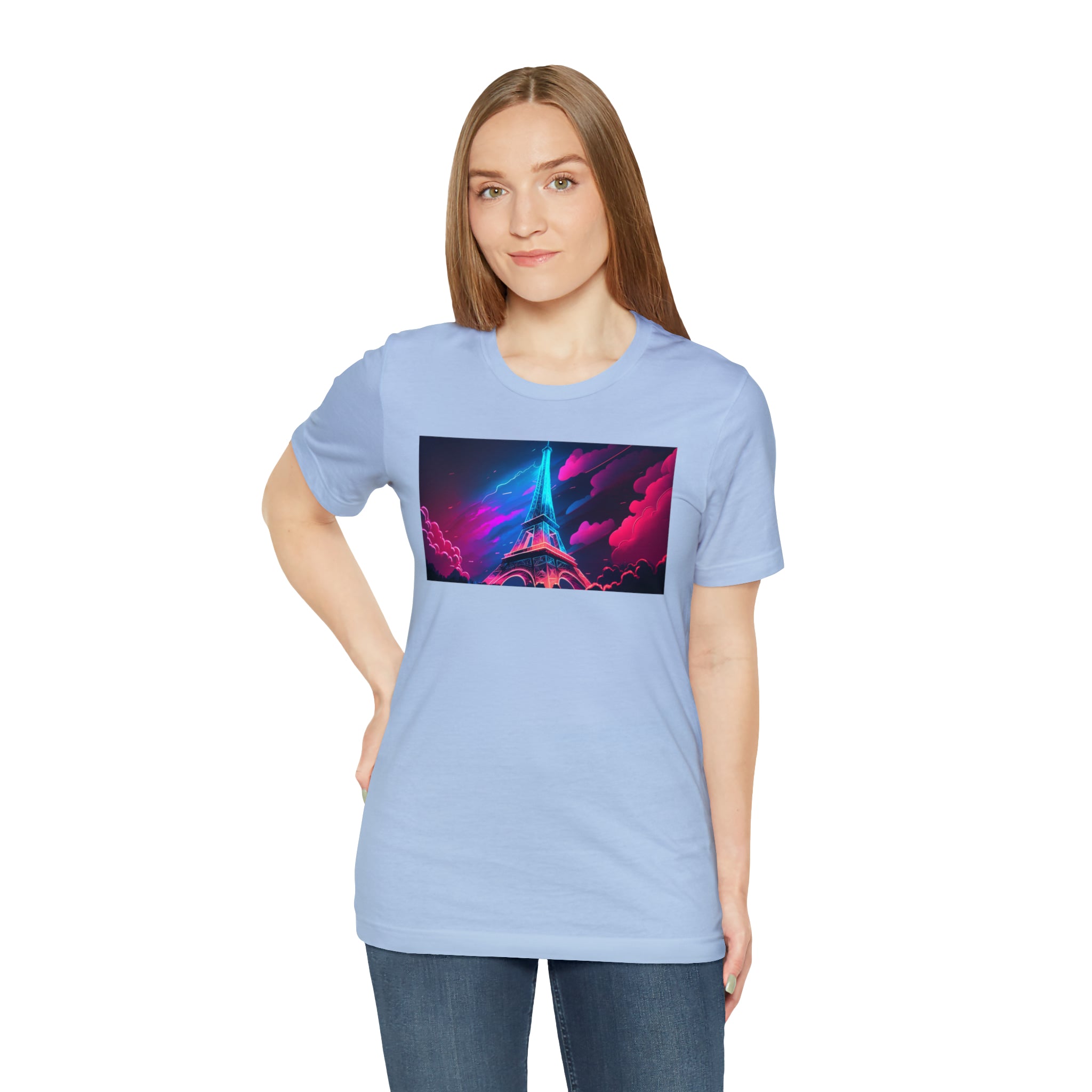 Unisex Jersey Short Sleeve Tee - Eiffel Tower, France
