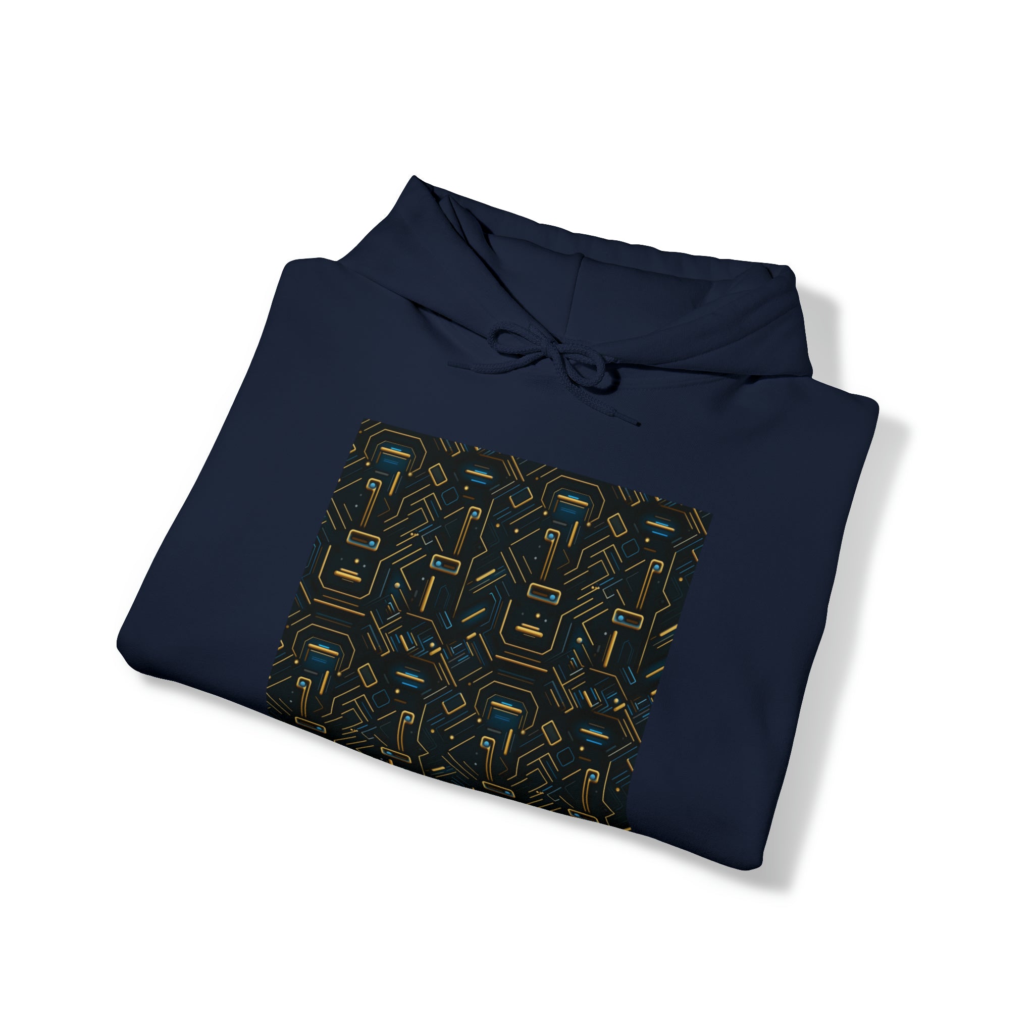Unisex Heavy Blend™ Hooded Sweatshirt - Abstract Neon Designs 05