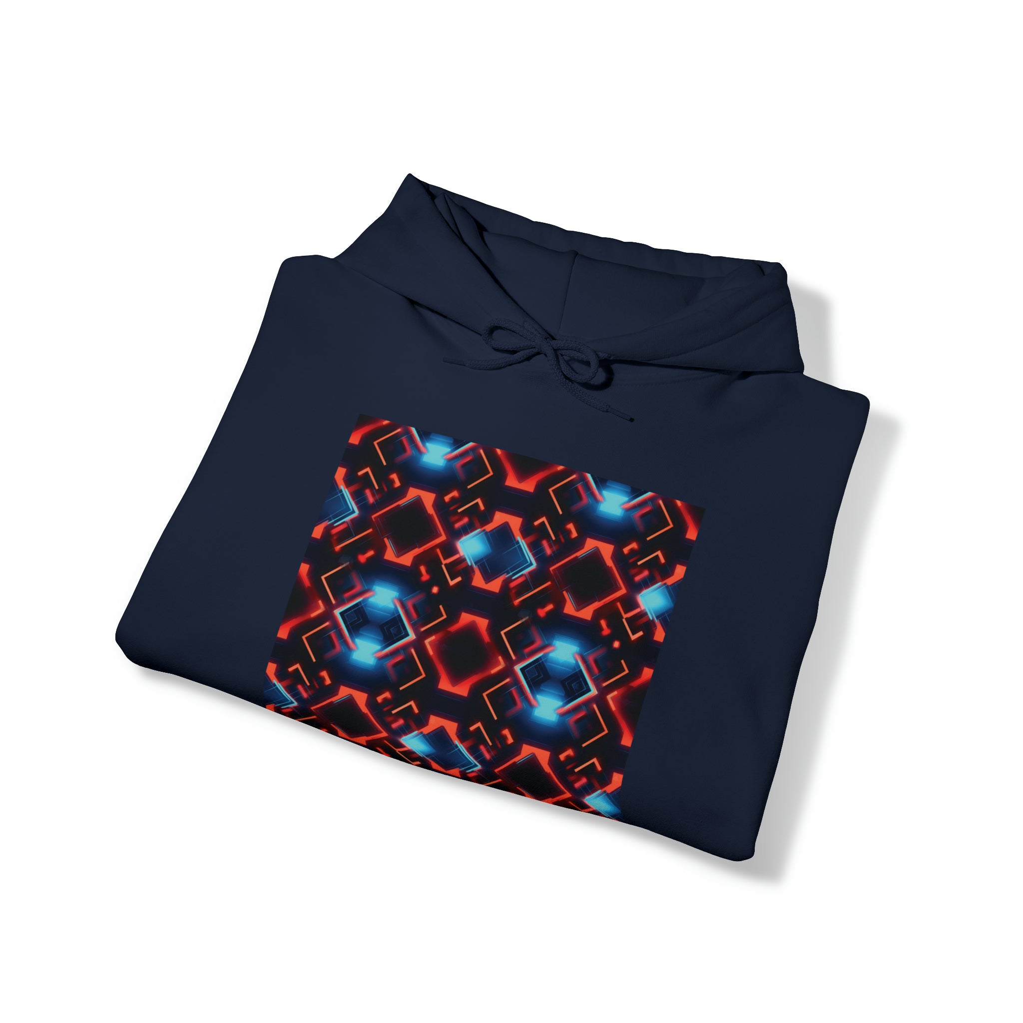Unisex Heavy Blend™ Hooded Sweatshirt - Abstract Neon Designs 07