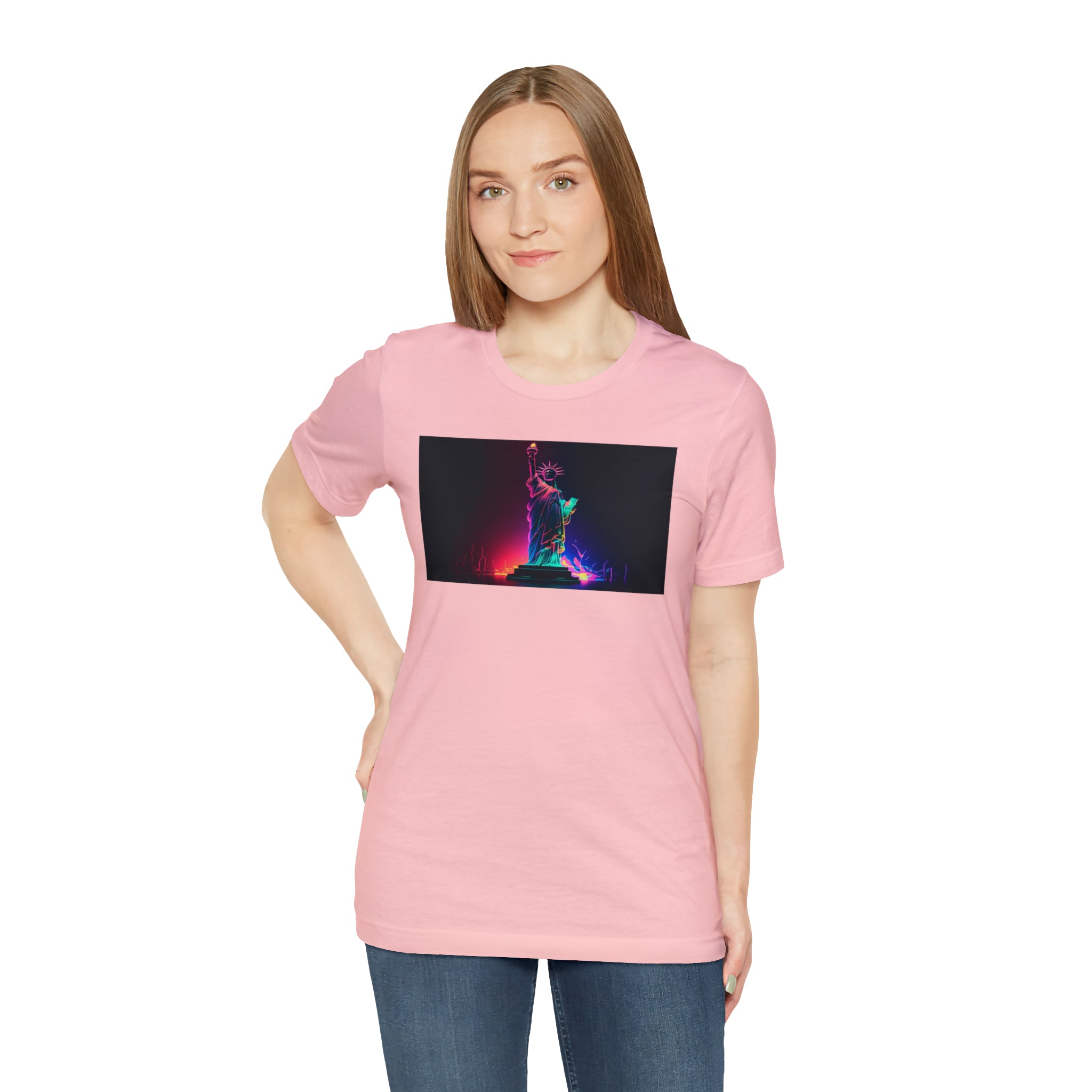 Unisex Jersey Short Sleeve Tee - Statue of Liberty, New York, USA