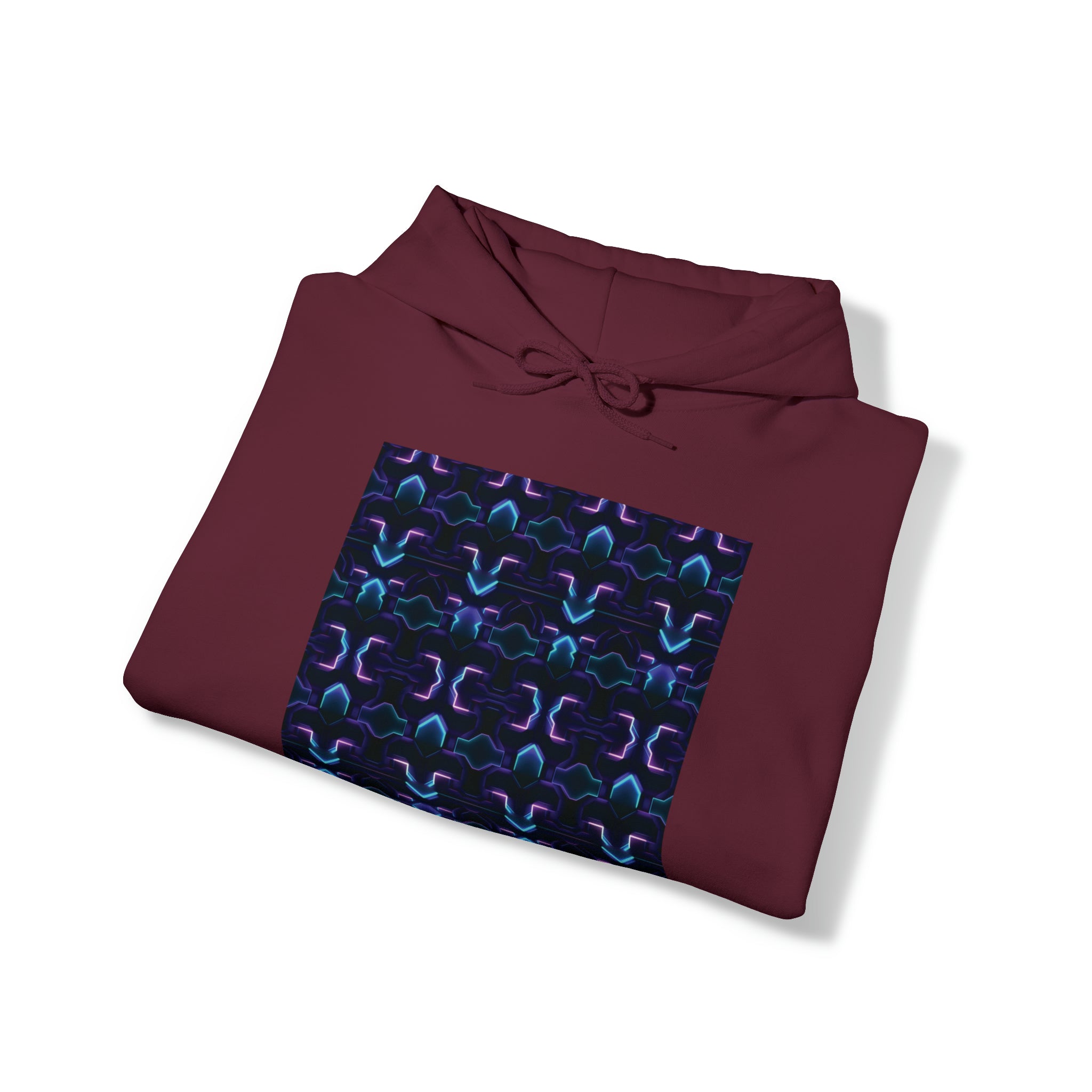 Unisex Heavy Blend™ Hooded Sweatshirt - Abstract Neon Designs 06