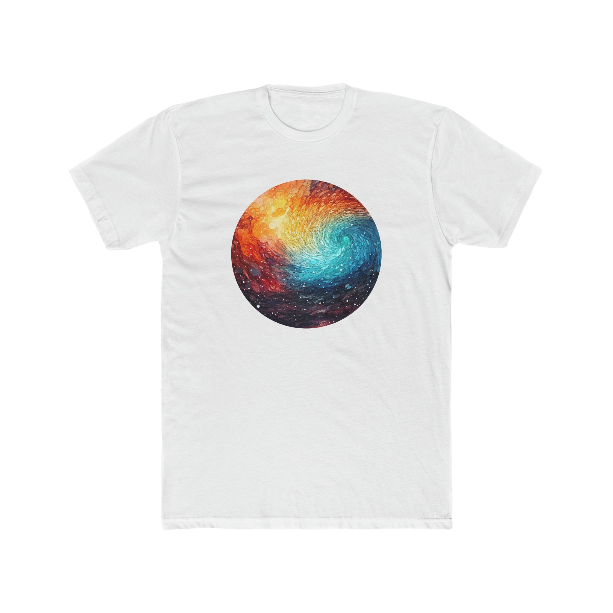 Men's Cotton Crew Tee - Pointillism Designs 20