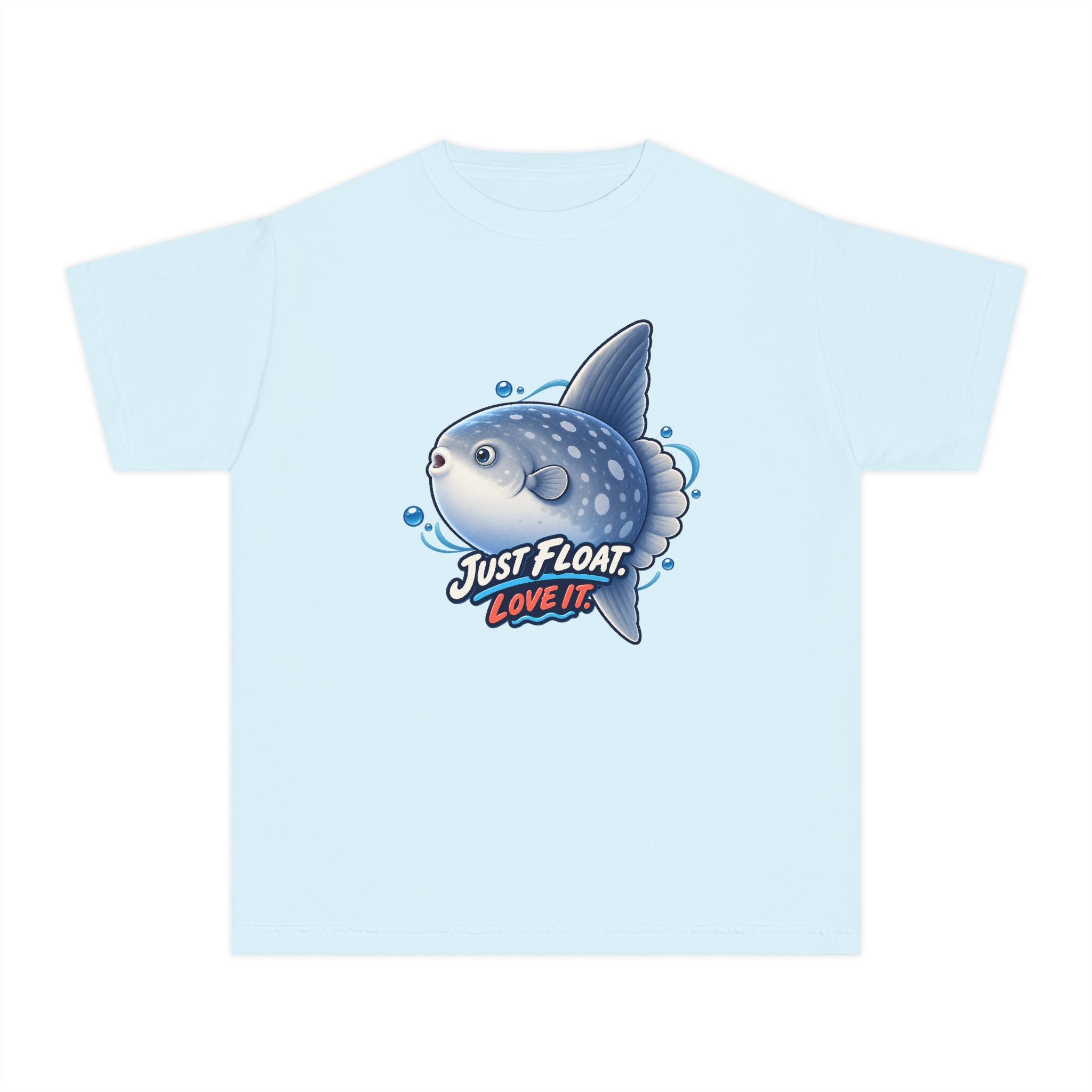 Youth Midweight Cotton Tee - Sunfish drifting