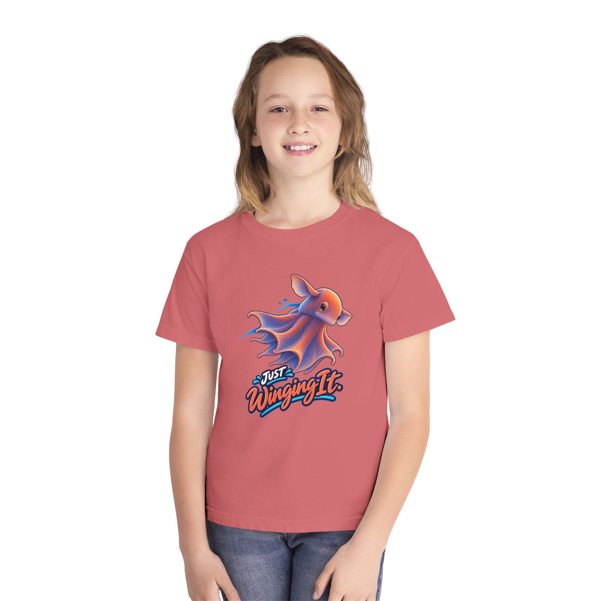 Youth Midweight Cotton Tee - Dumbo Octopus