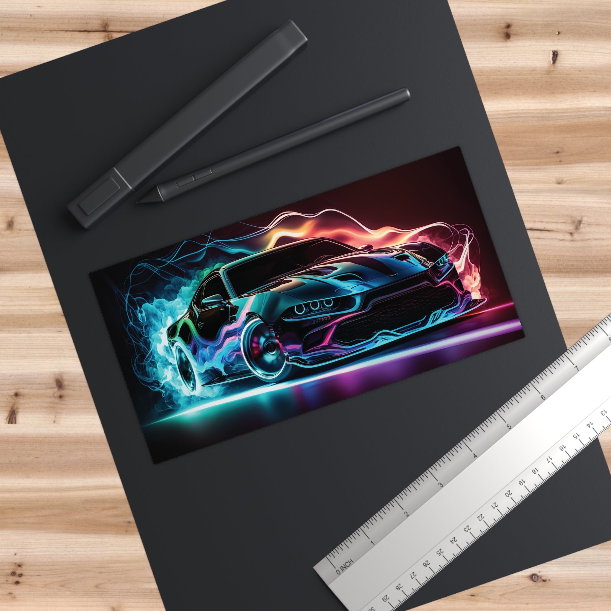 Bumper Stickers - Neon Car Design 09