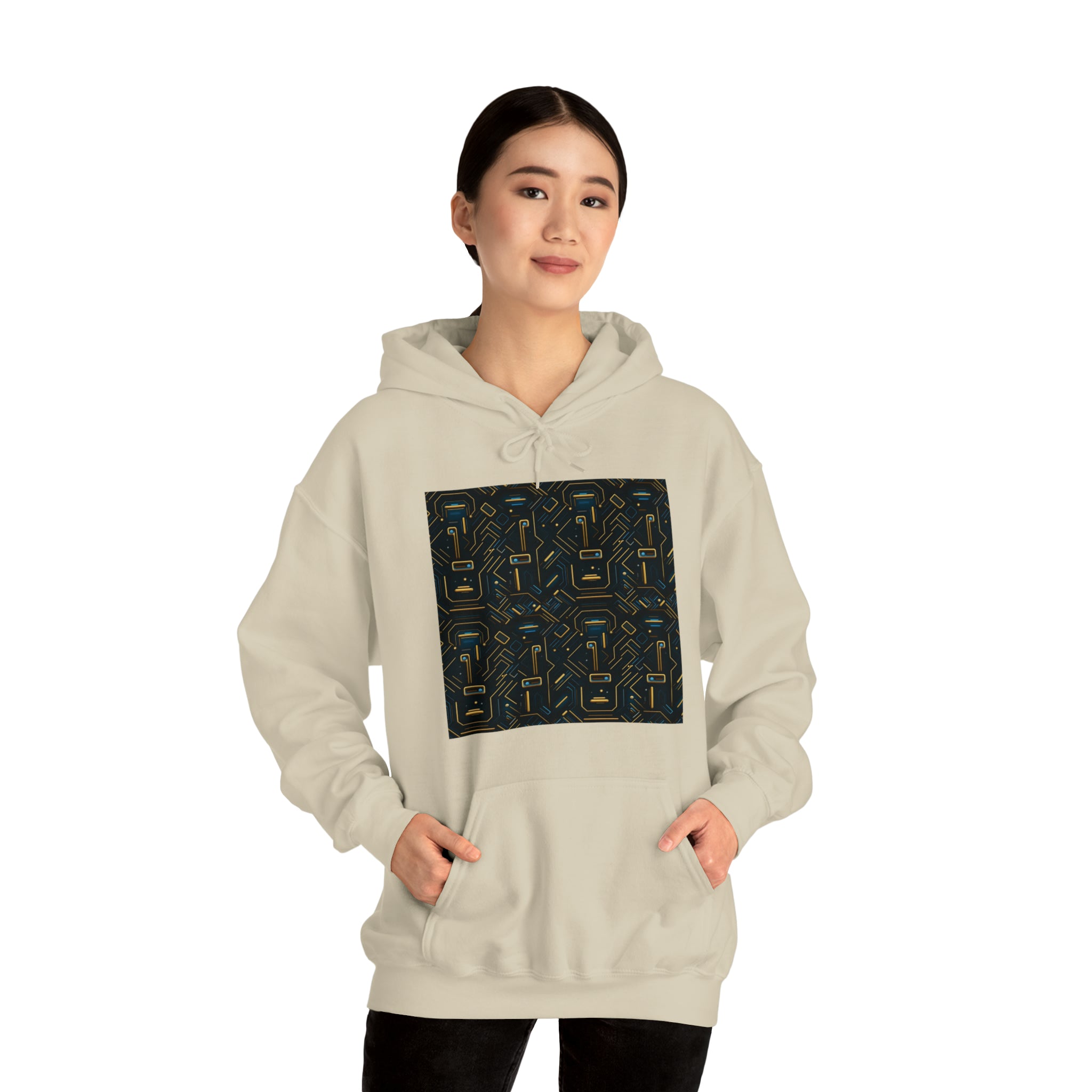 Unisex Heavy Blend™ Hooded Sweatshirt - Abstract Neon Designs 05